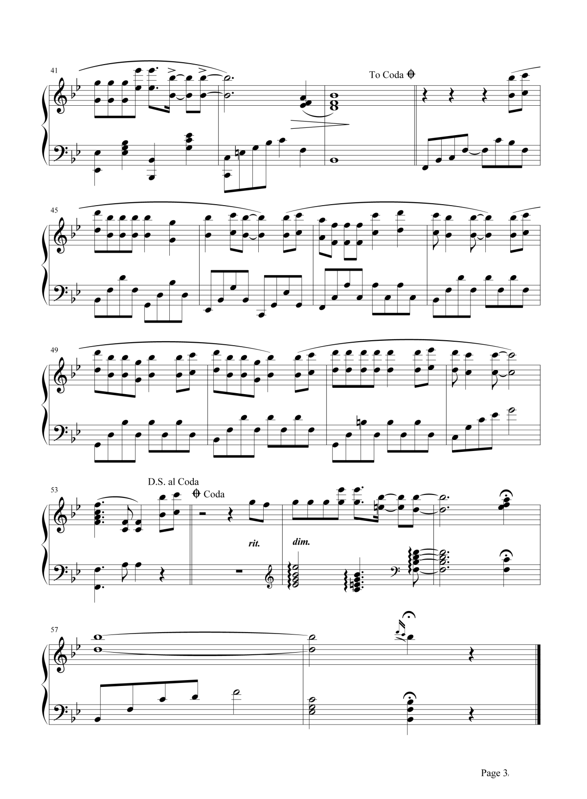 痴心绝对钢琴谱3-李圣杰