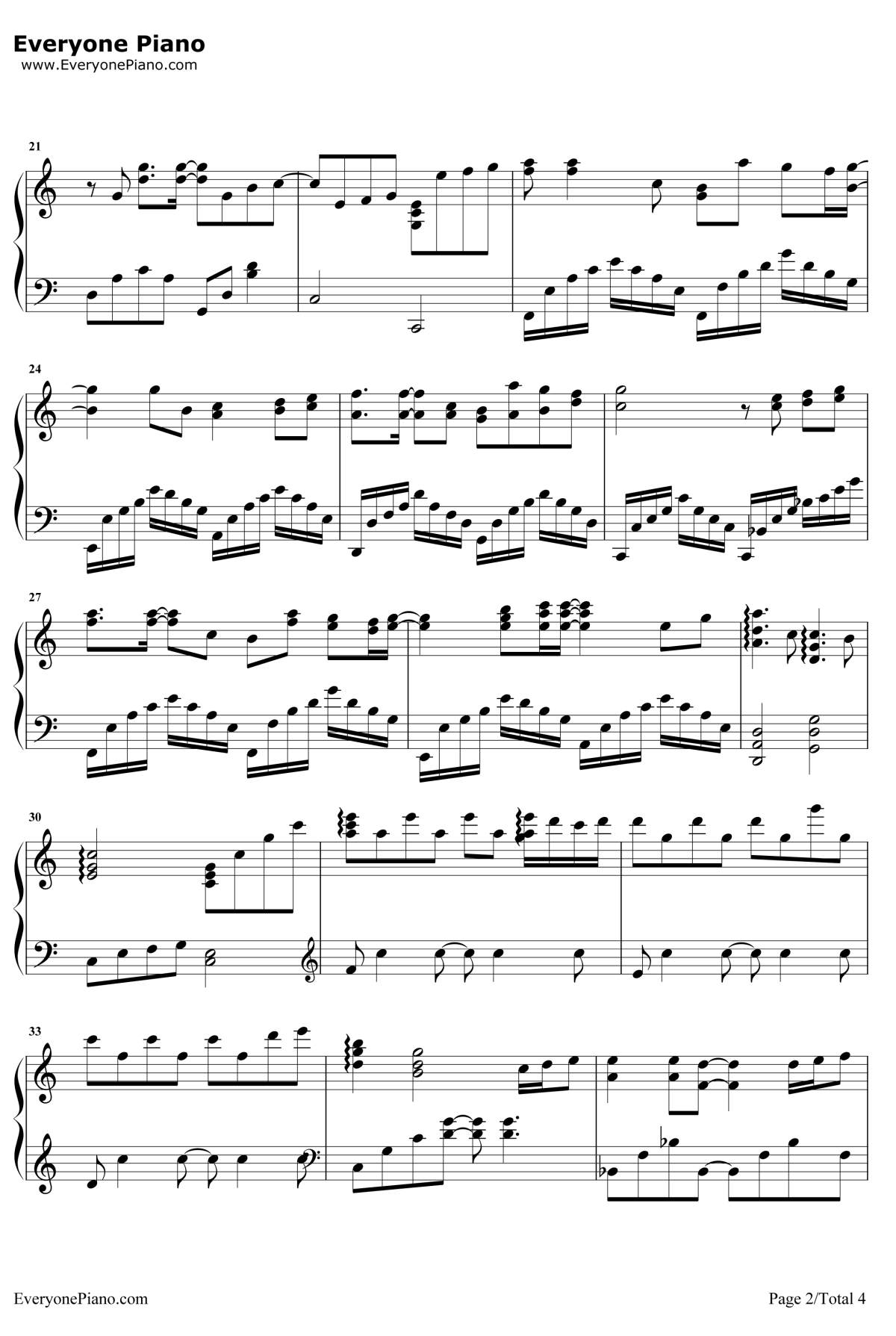 路过我耳朵的忧伤钢琴谱2-苏运莹