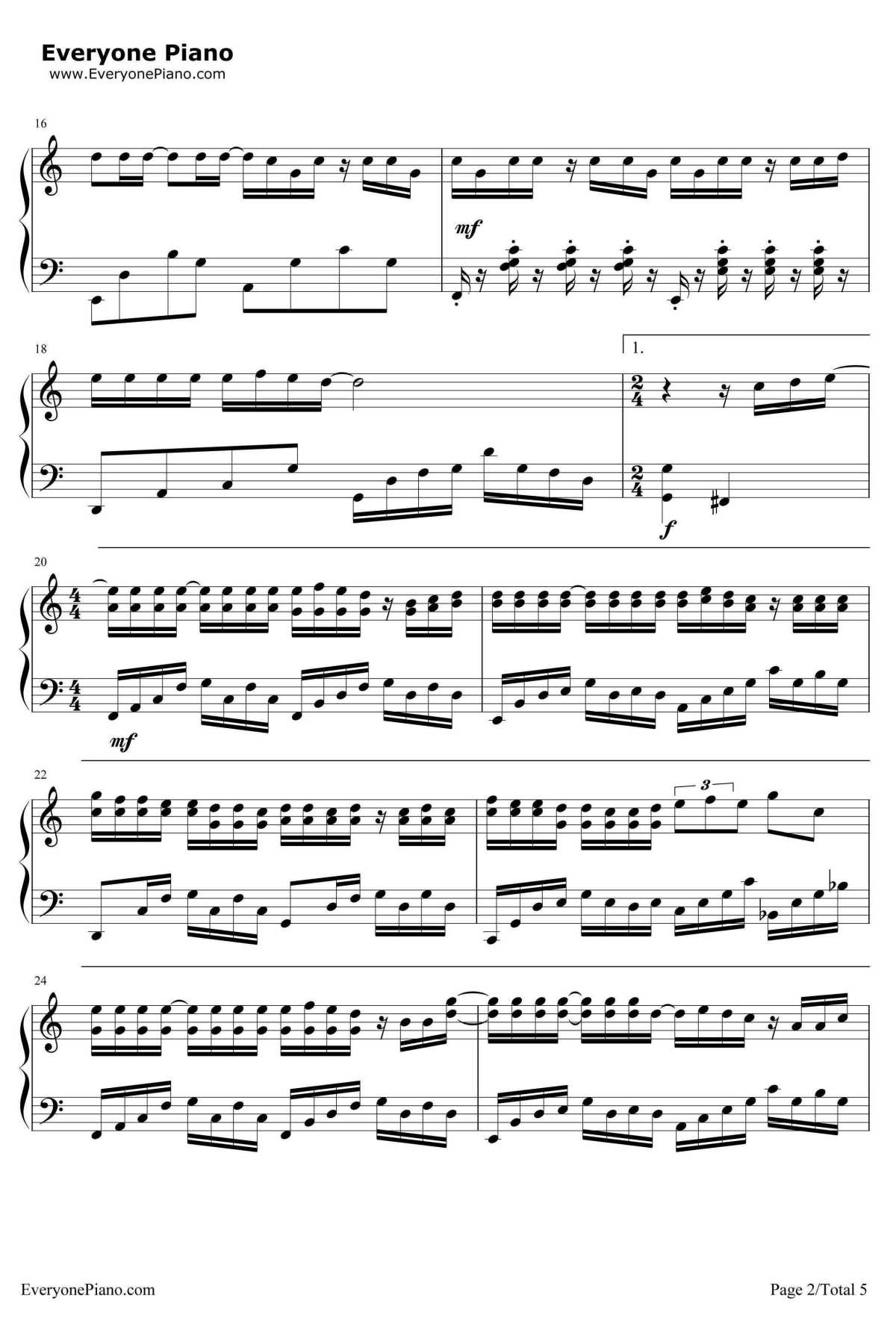 说好的幸福呢钢琴谱2-周杰伦