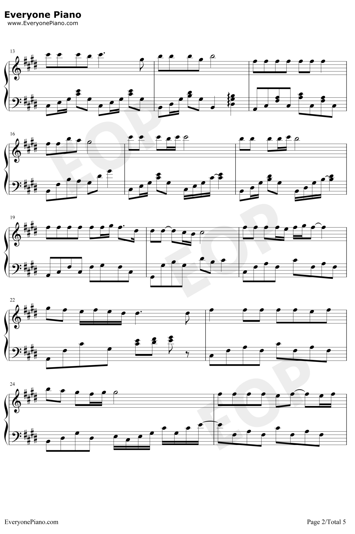 星星点灯钢琴谱2-郑智化