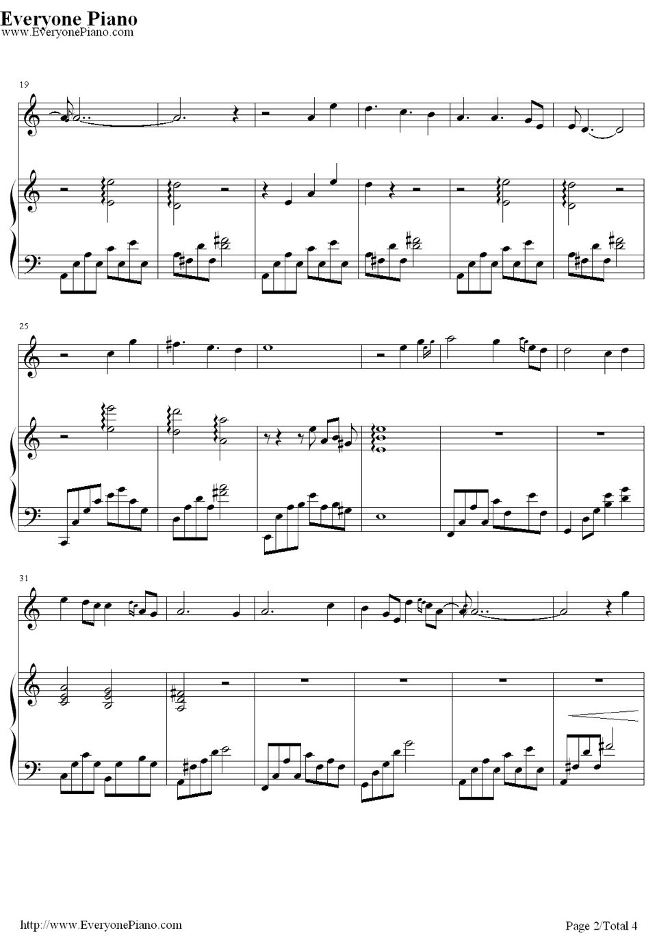 卷珠帘钢琴谱2-霍尊