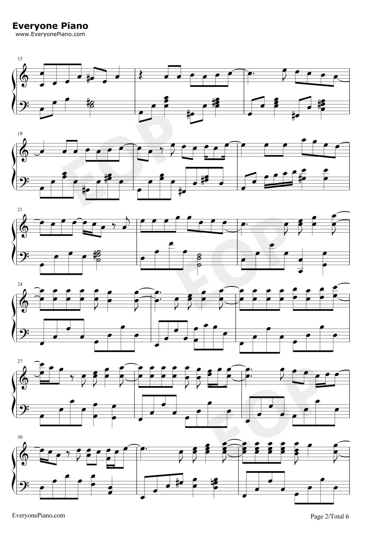 我爱他钢琴谱2-丁当