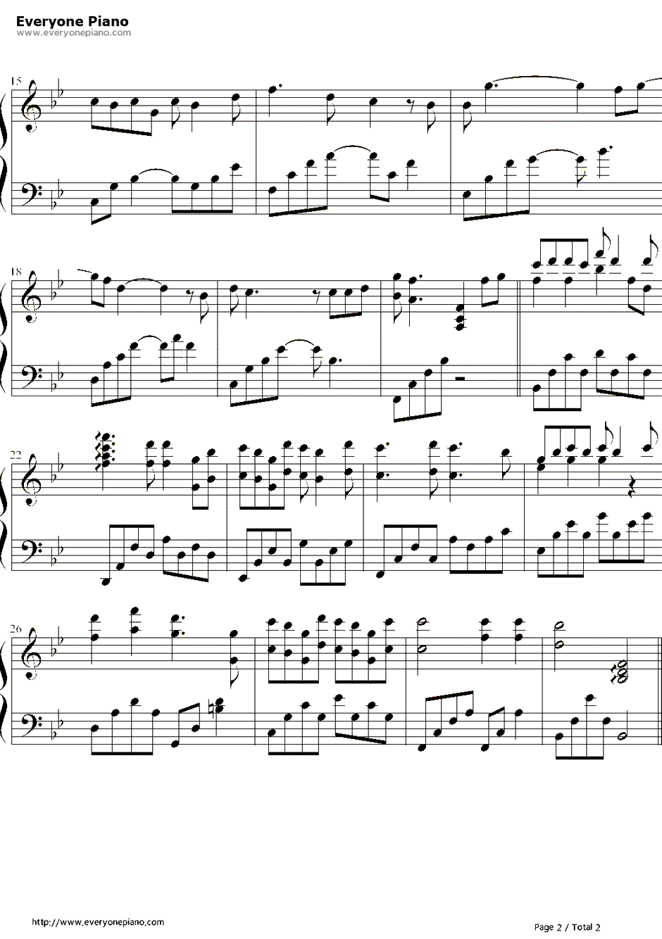 我们好像在哪见过钢琴谱2-杨宗纬