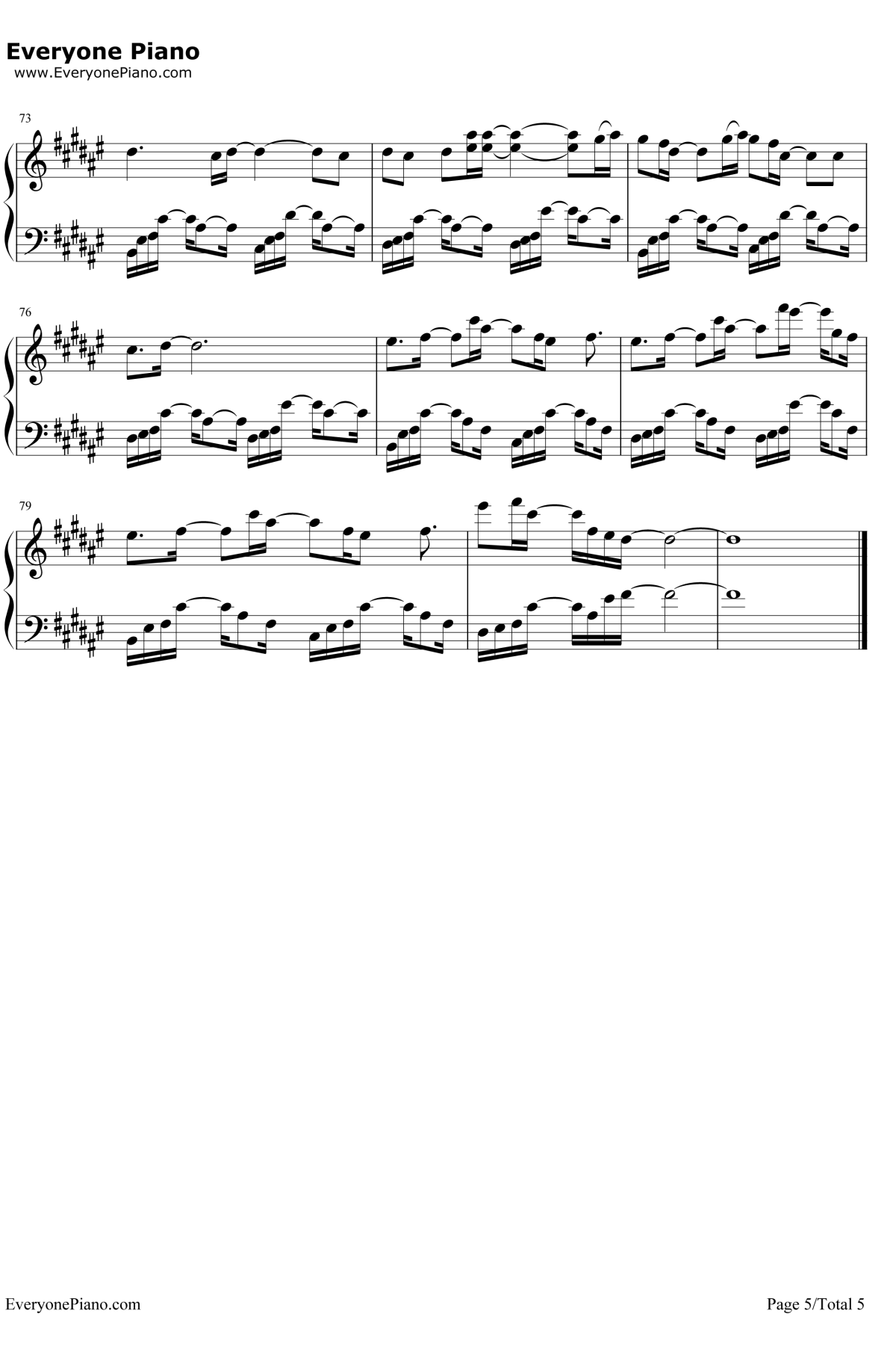 是风动钢琴谱5-银临