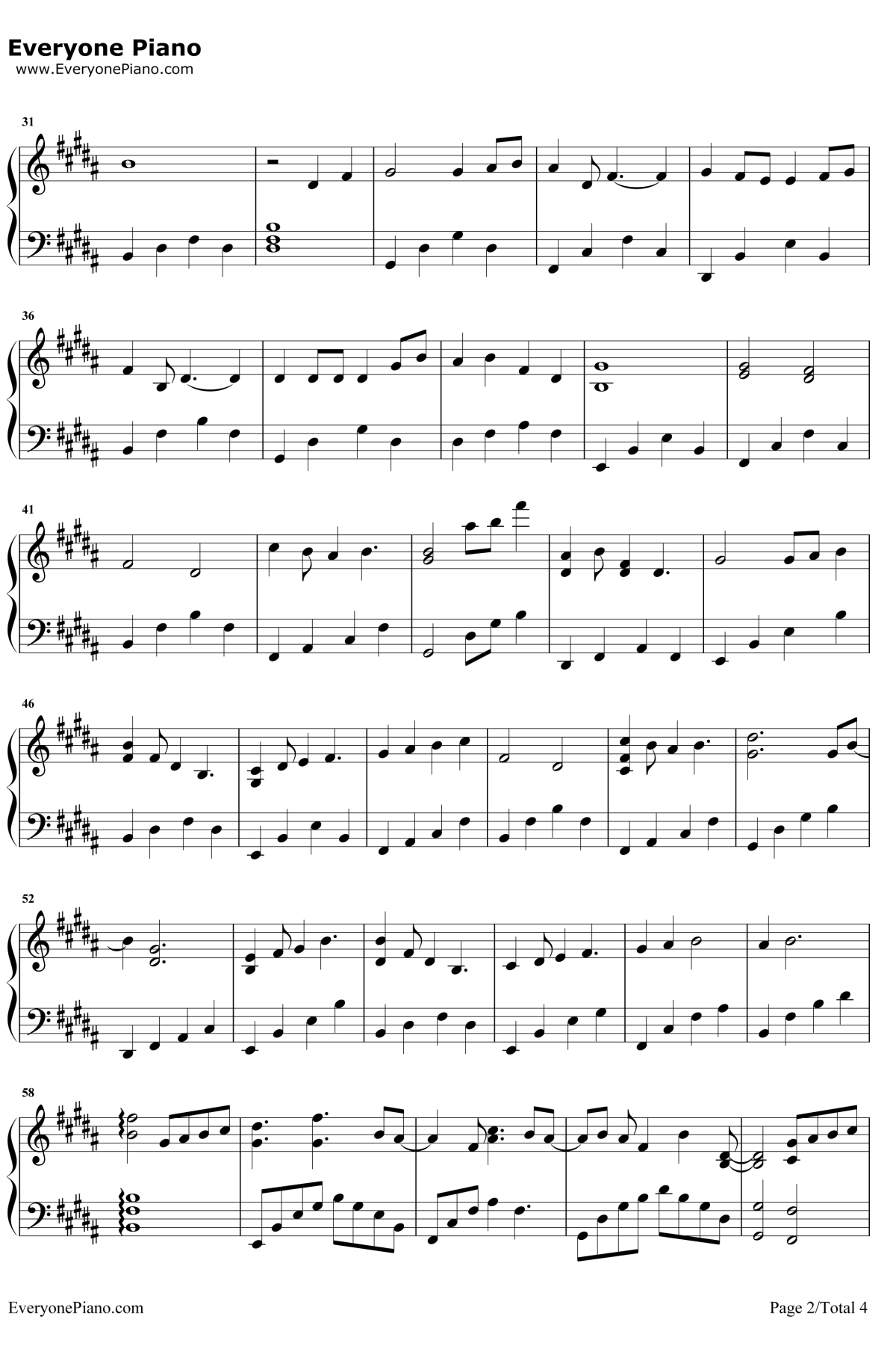 是梦吧钢琴谱2-胡一天