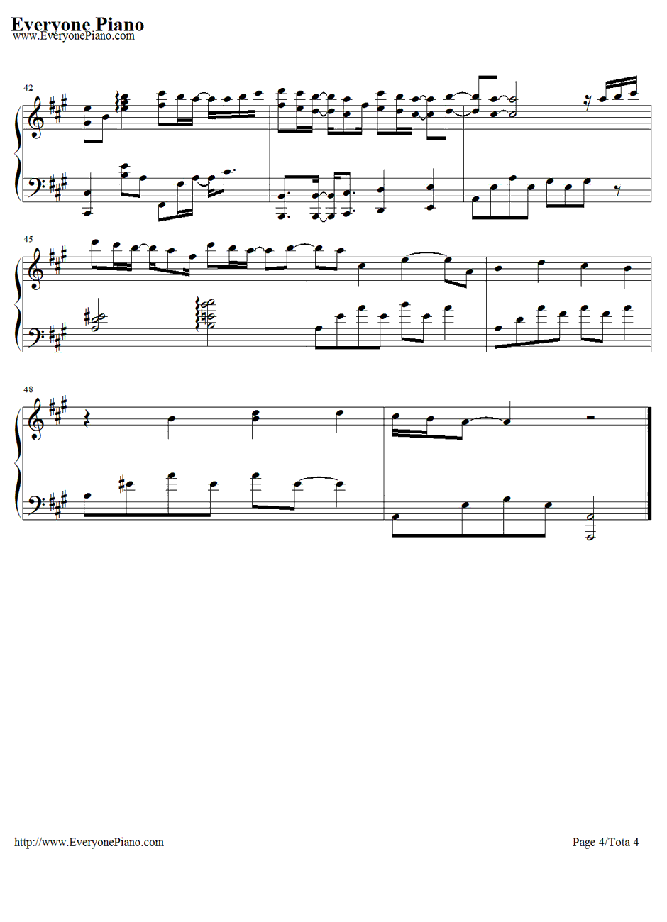 有一种勇气叫放弃钢琴谱4-丁当