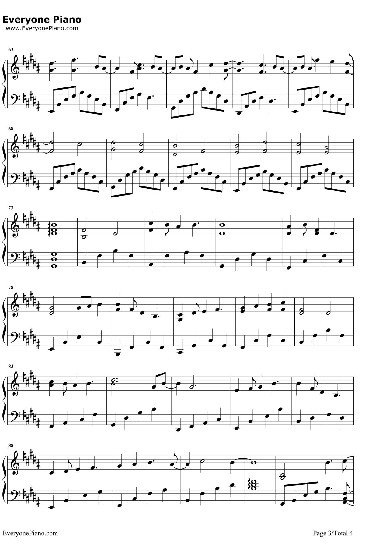 是梦吧钢琴谱3-胡一天