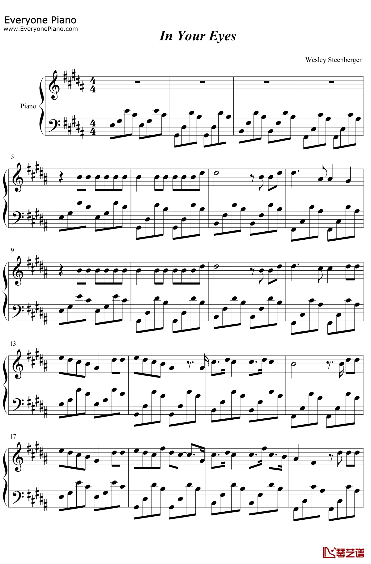 In-Your-Eyes钢琴谱1-Robin-Schulz