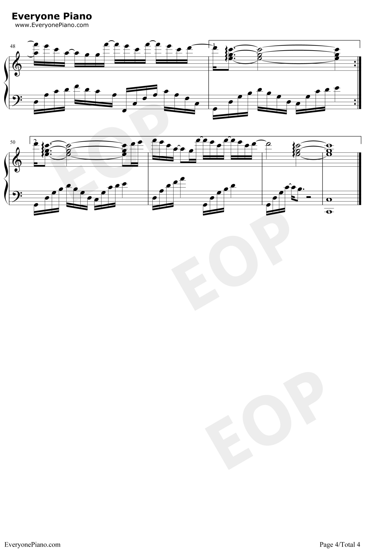 木偶人钢琴谱4-薛之谦