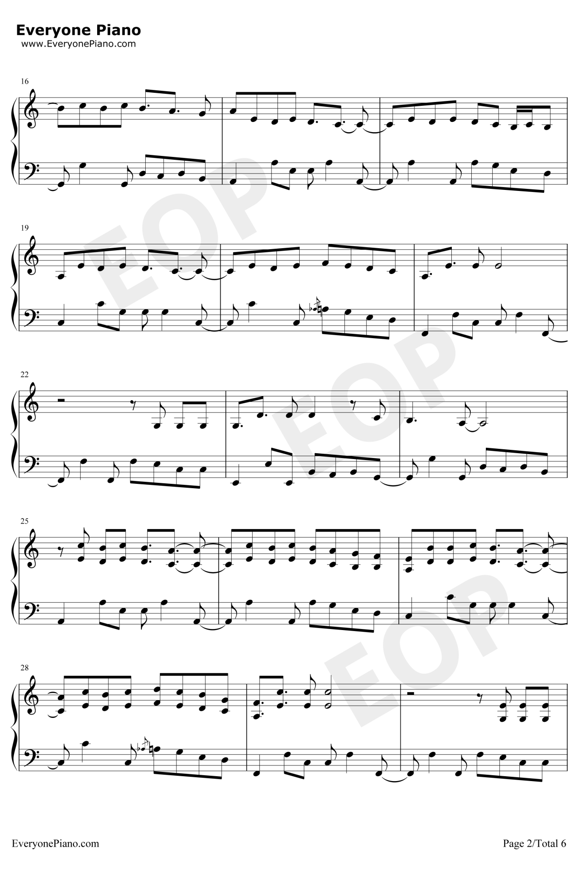 Senorita钢琴谱2-Shawn-Mendes