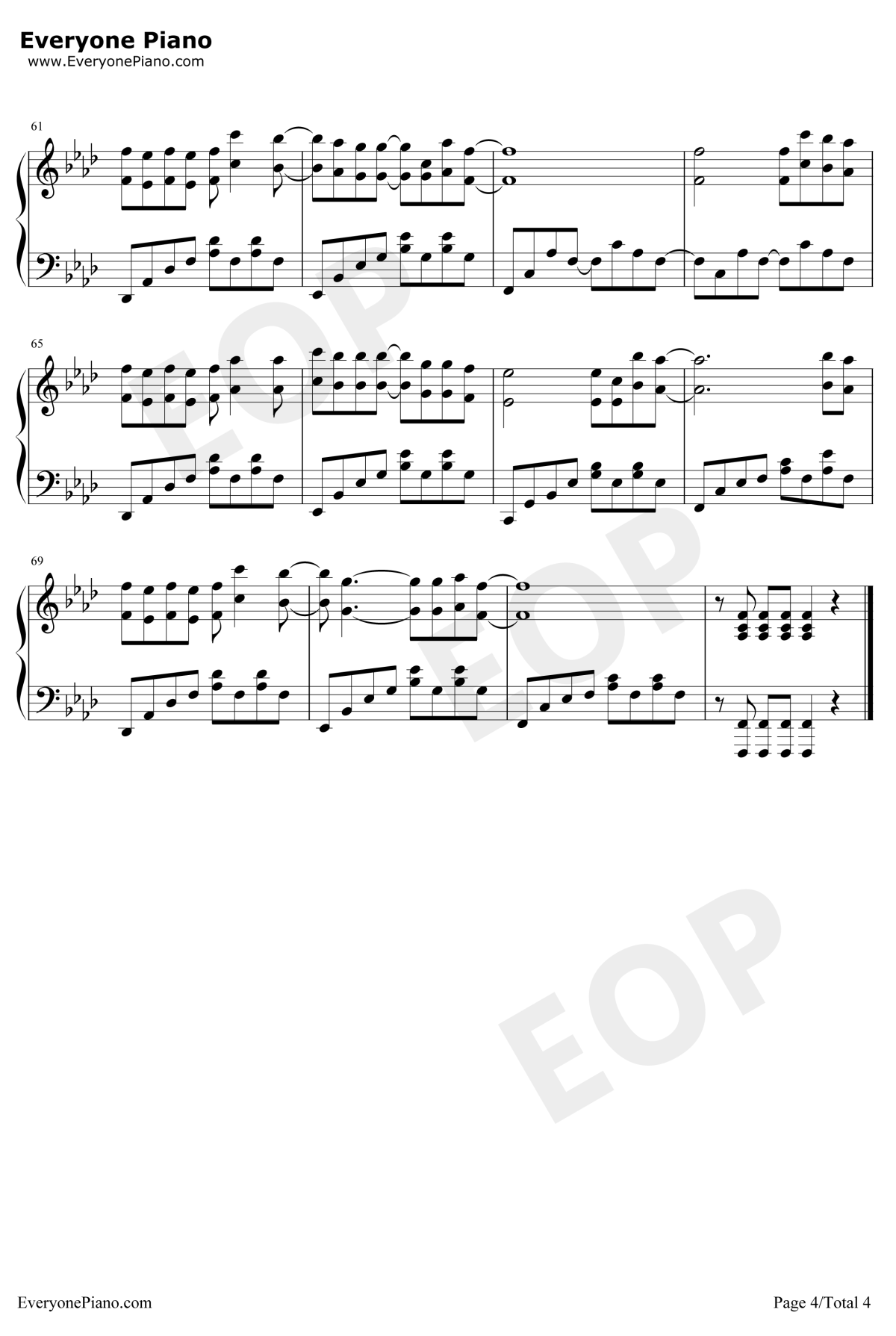 赢在江湖钢琴谱4-姜鹏