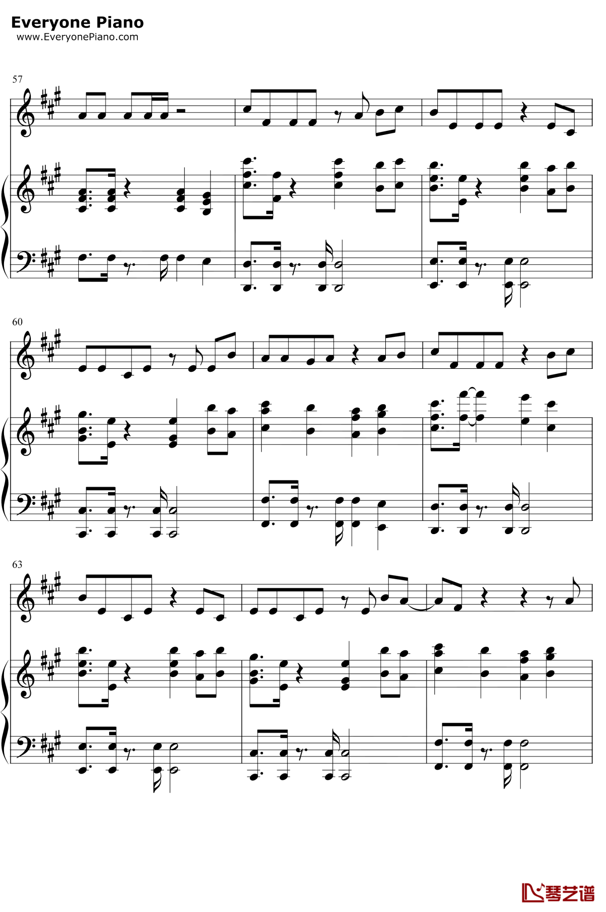 野狼Disco钢琴谱7-宝石Gem