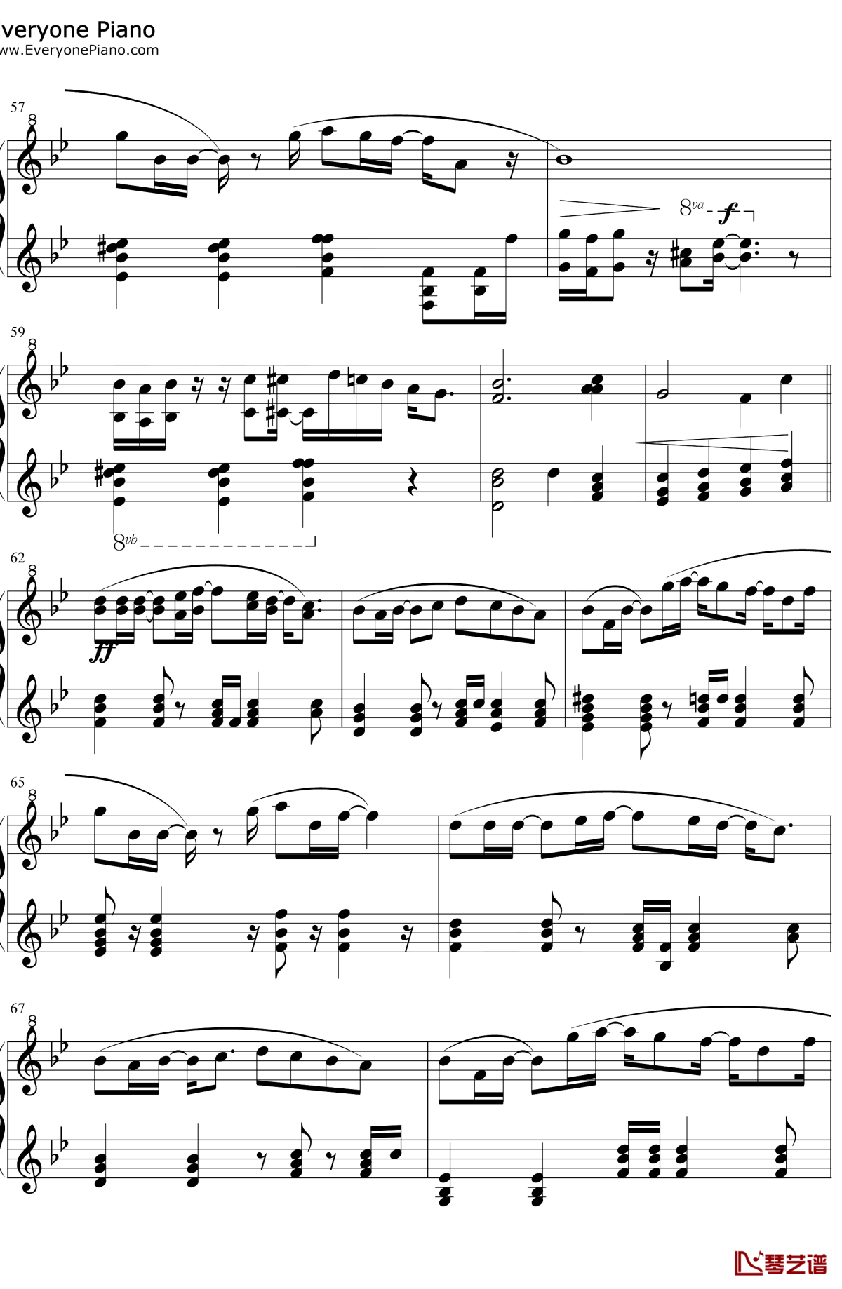 倔强钢琴谱5-五月天