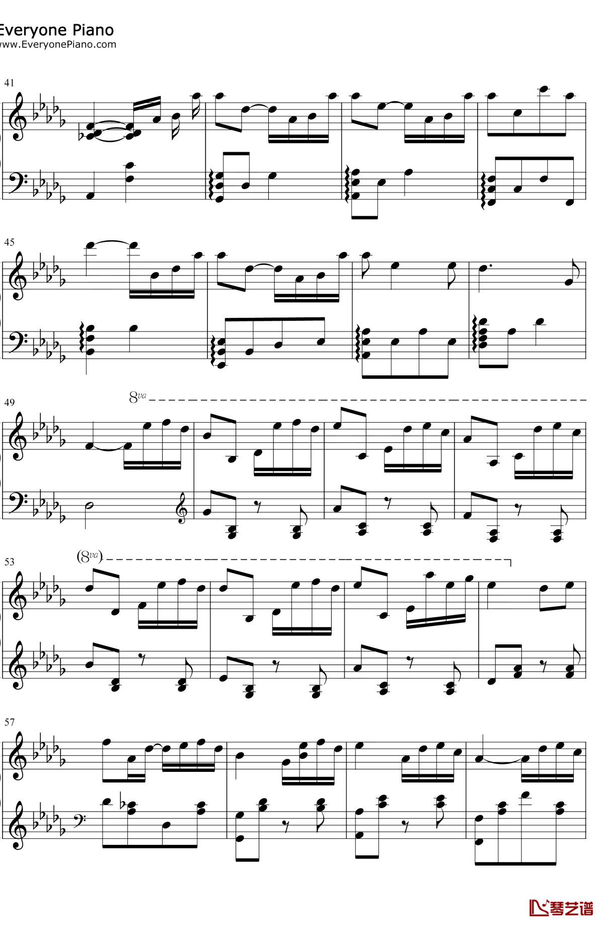 所念皆星河钢琴谱3-CMJ