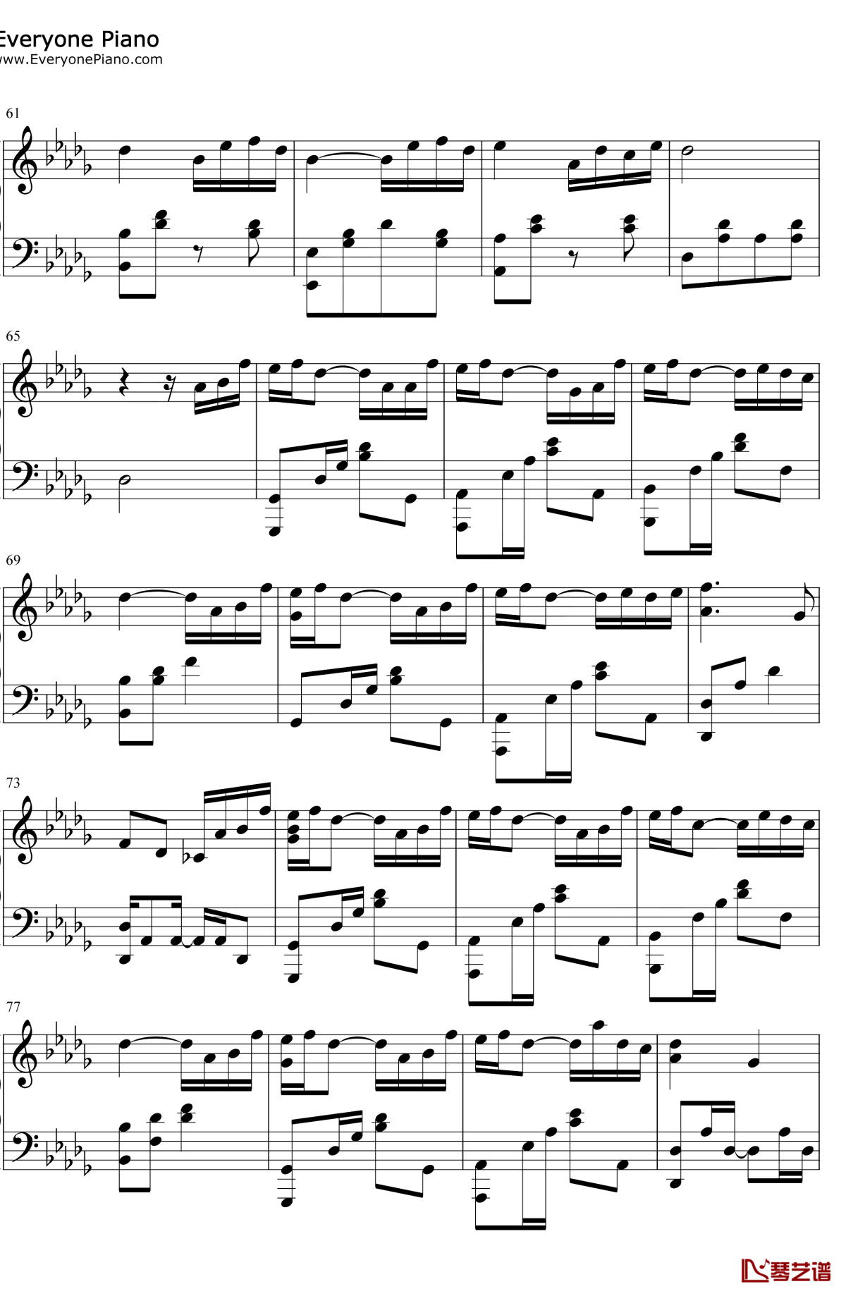 所念皆星河钢琴谱4-CMJ