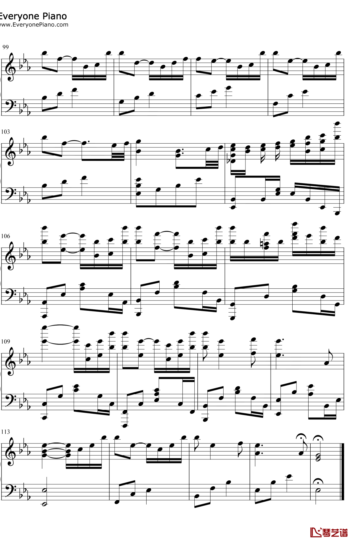 所念皆星河钢琴谱6-CMJ