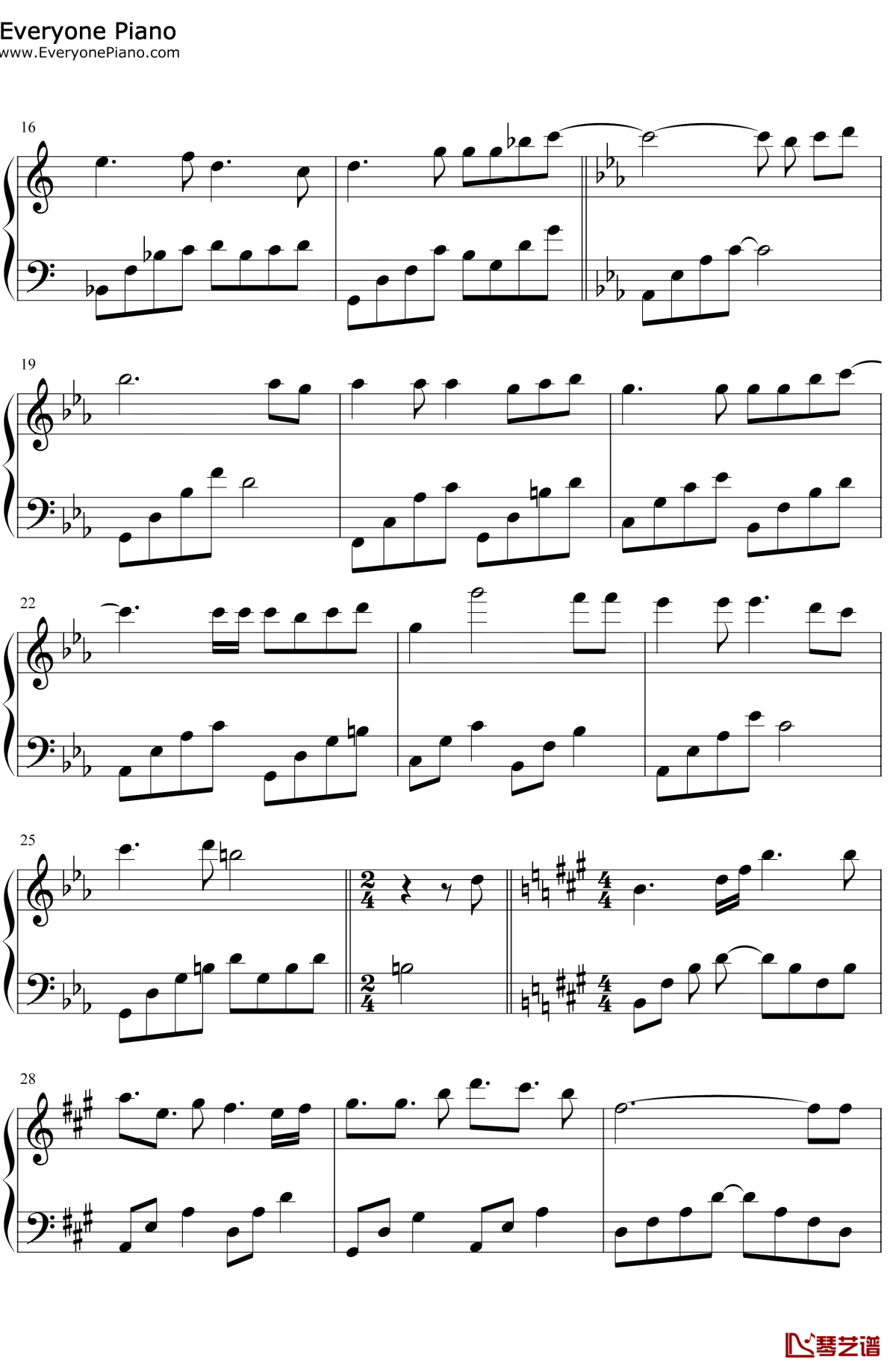 希望へ向う譚詩曲钢琴谱2-Linked-Horizon