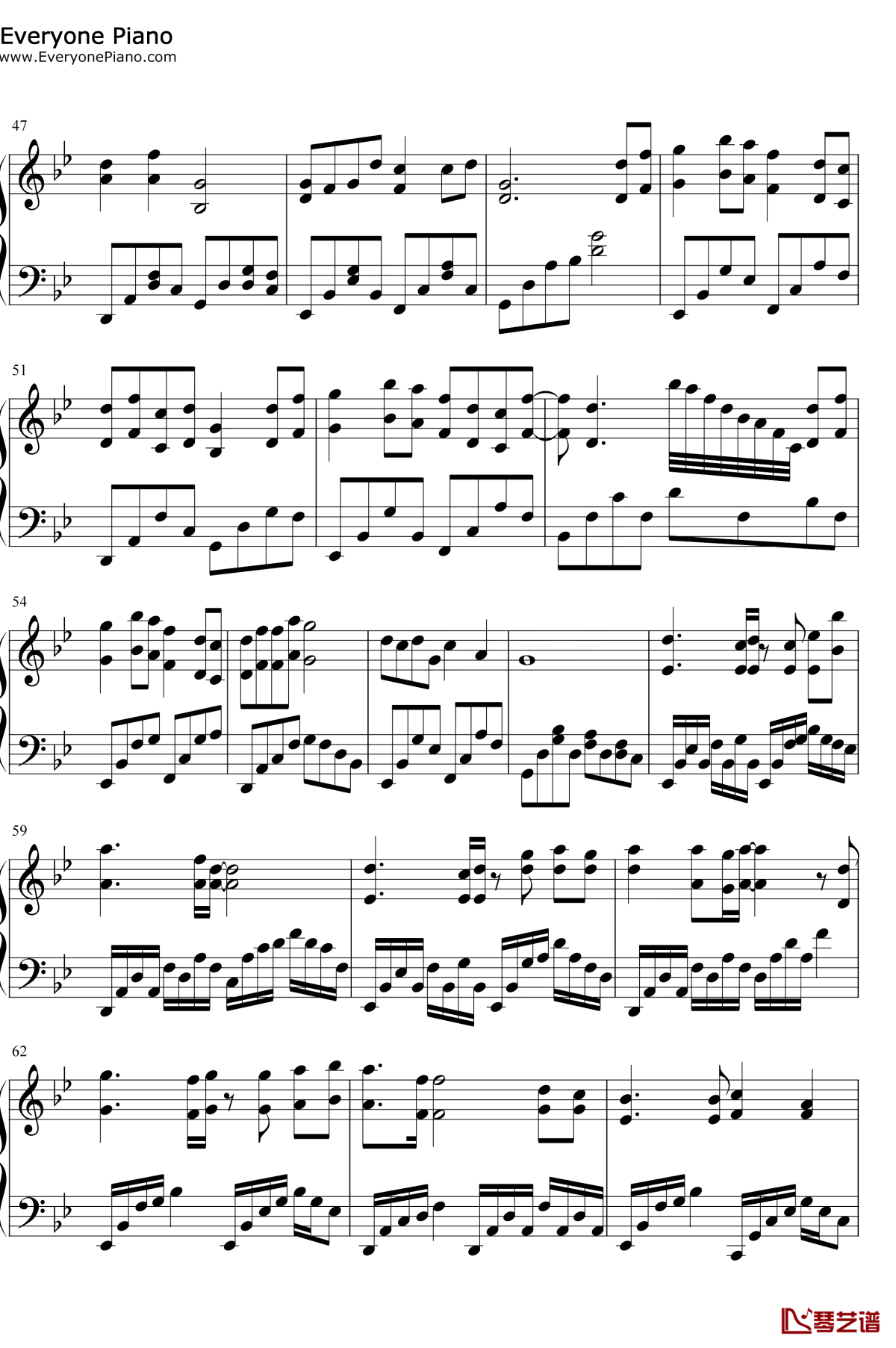 浮生辞钢琴谱3-银临