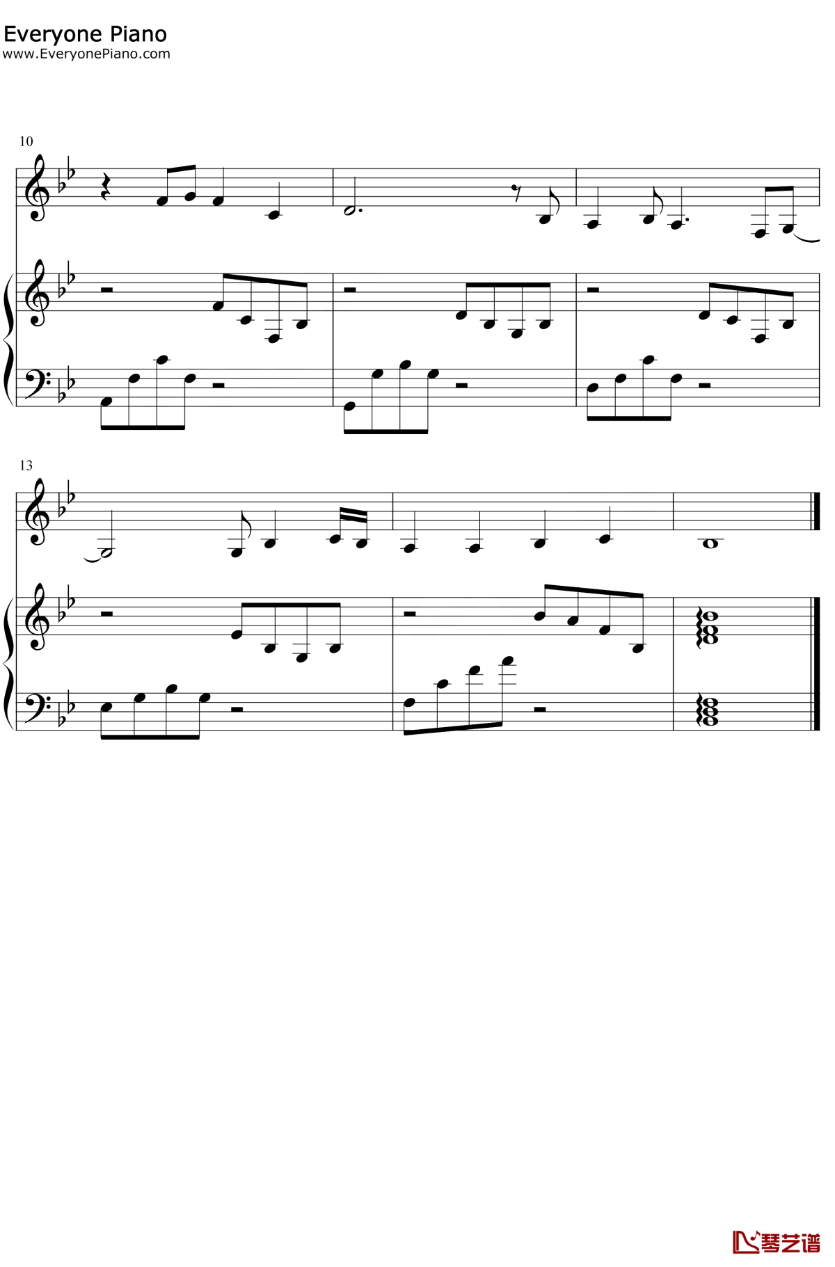 理想三旬钢琴谱2-陈鸿宇