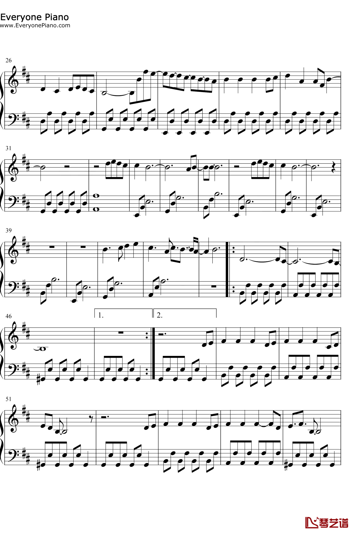 My-Life-is-Going-On钢琴谱2-Cecilia-Krull