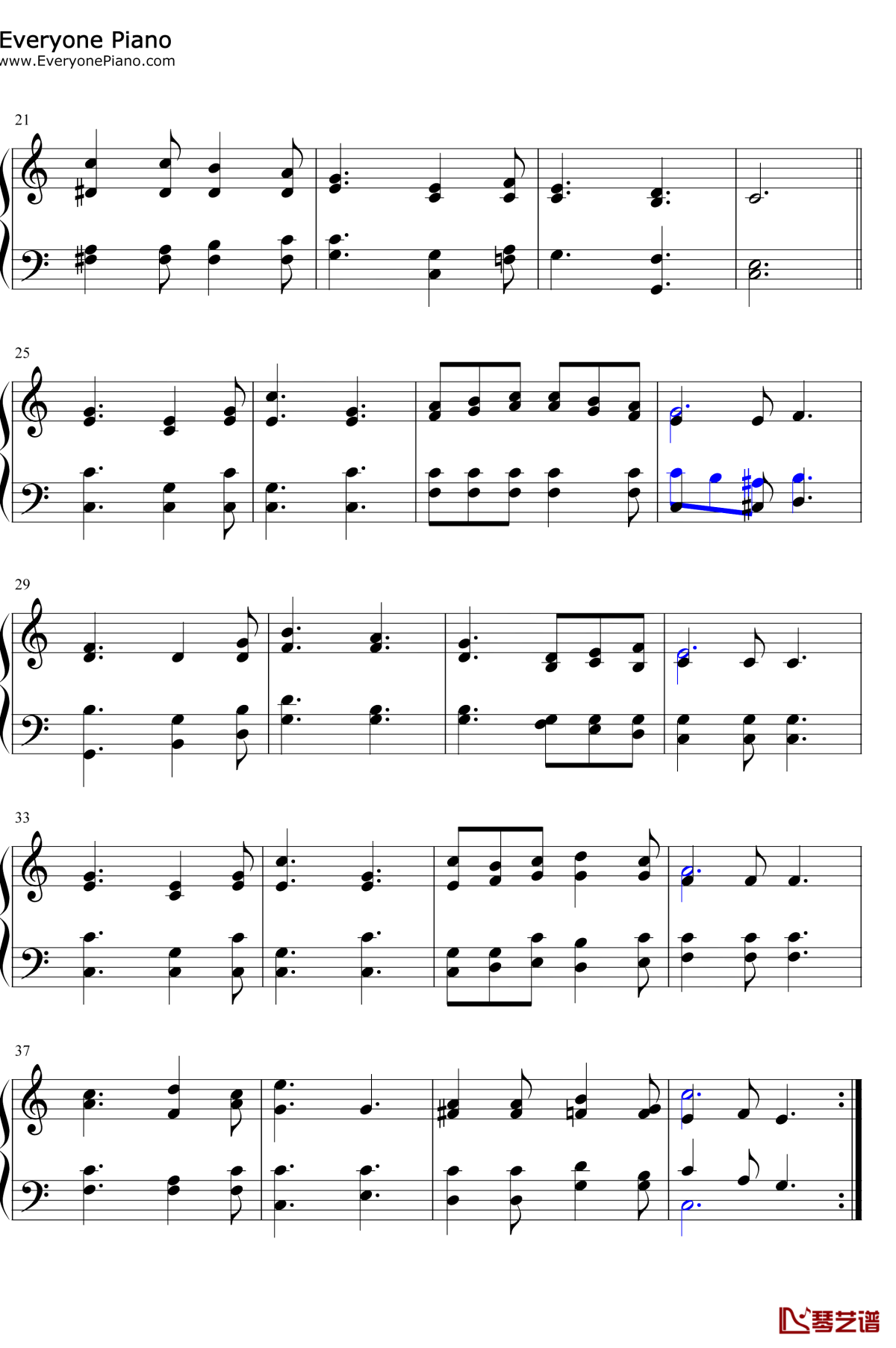 Serve-The-Lord-With-Gladness钢琴谱2-B.B.McKinney