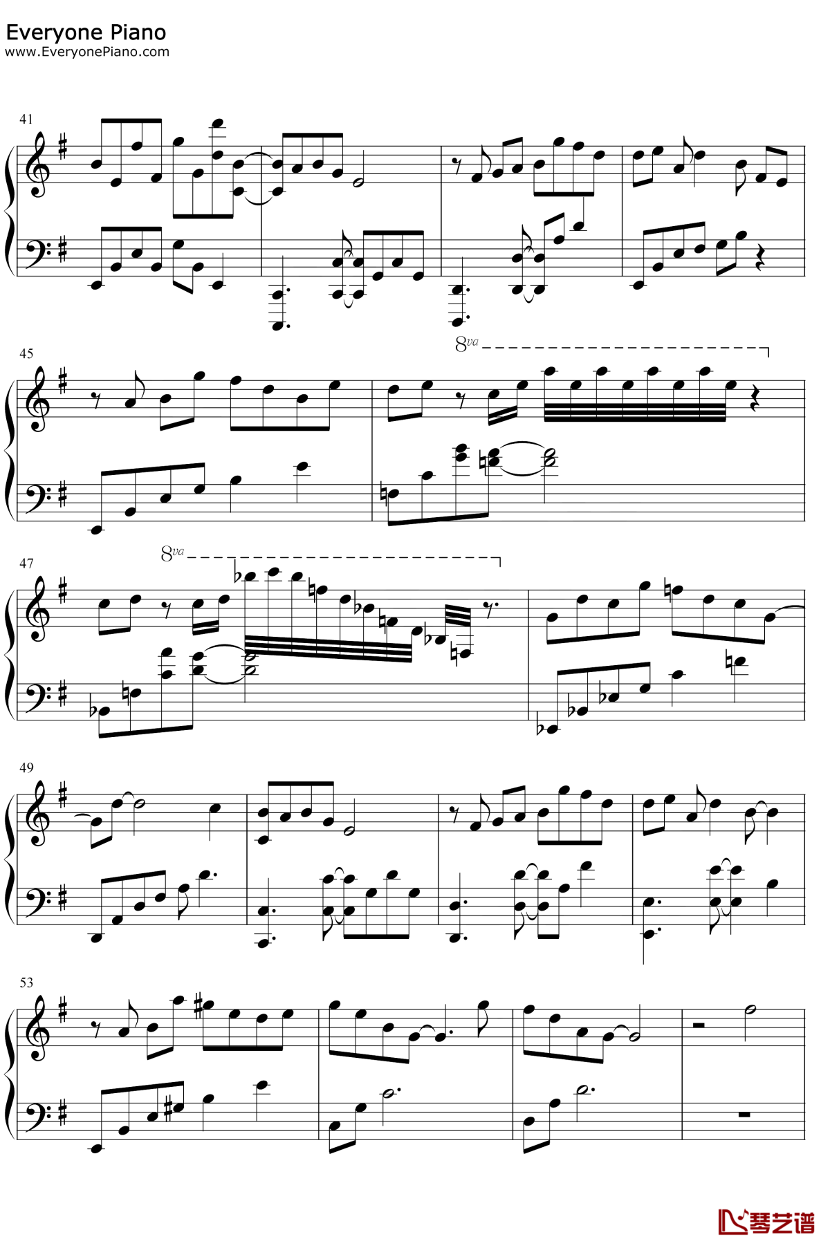 余年钢琴谱3-肖战