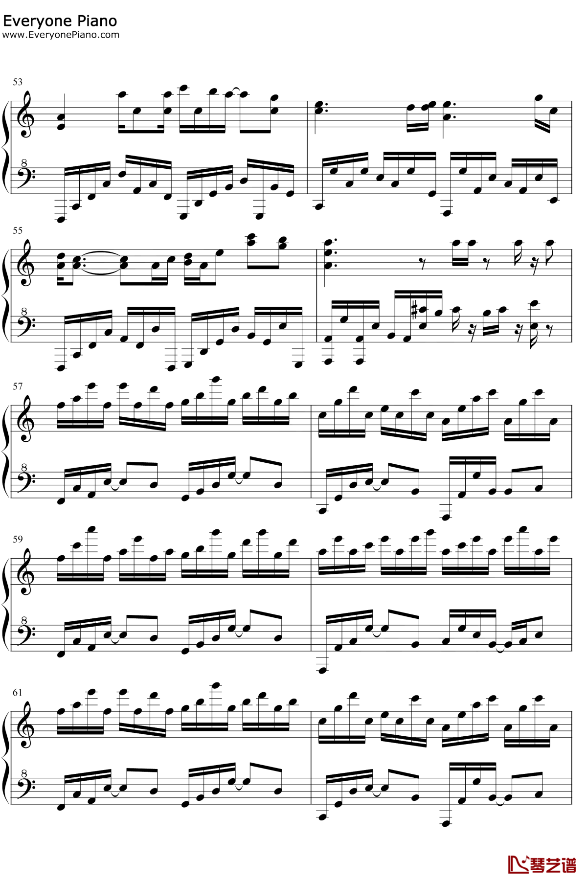 春念钢琴谱6-夏小舟