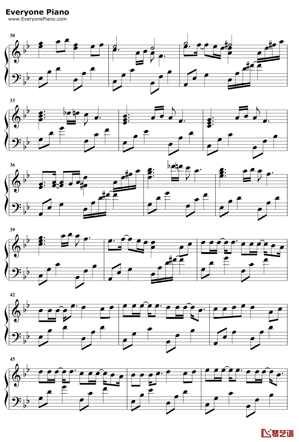 空虚沸腾钢琴谱3-本兮