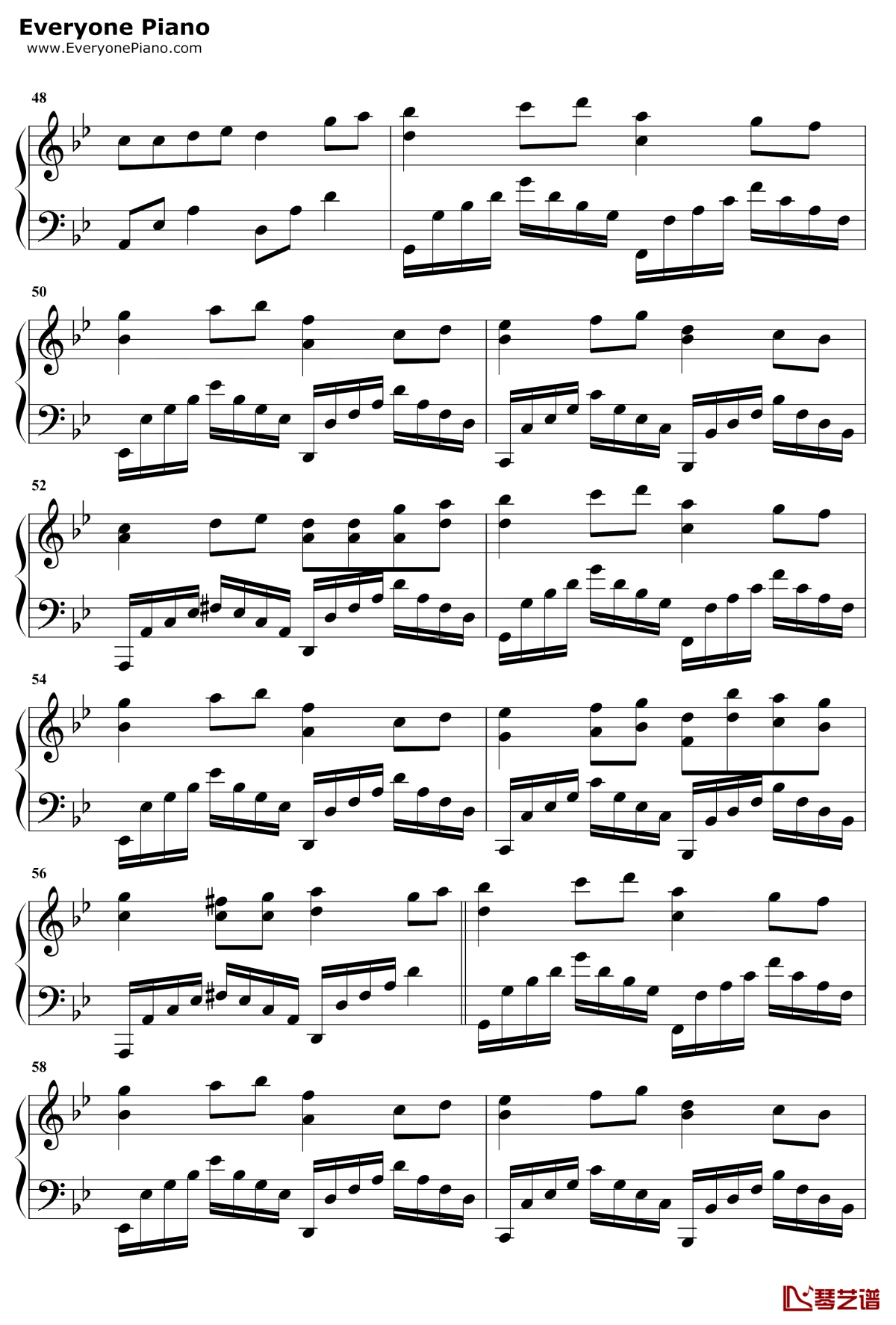 空虚沸腾钢琴谱4-本兮