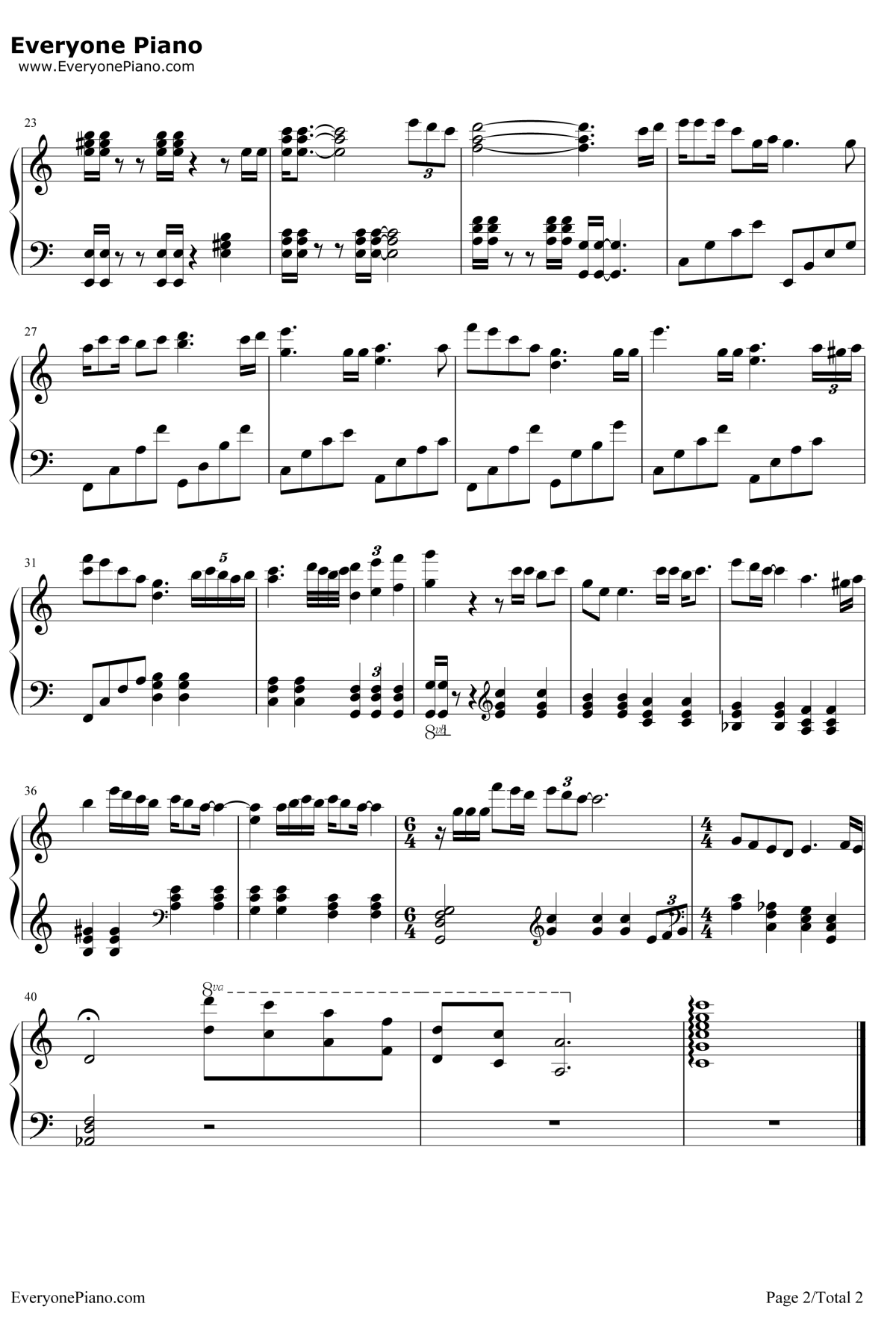 风继续吹钢琴谱2-张国荣