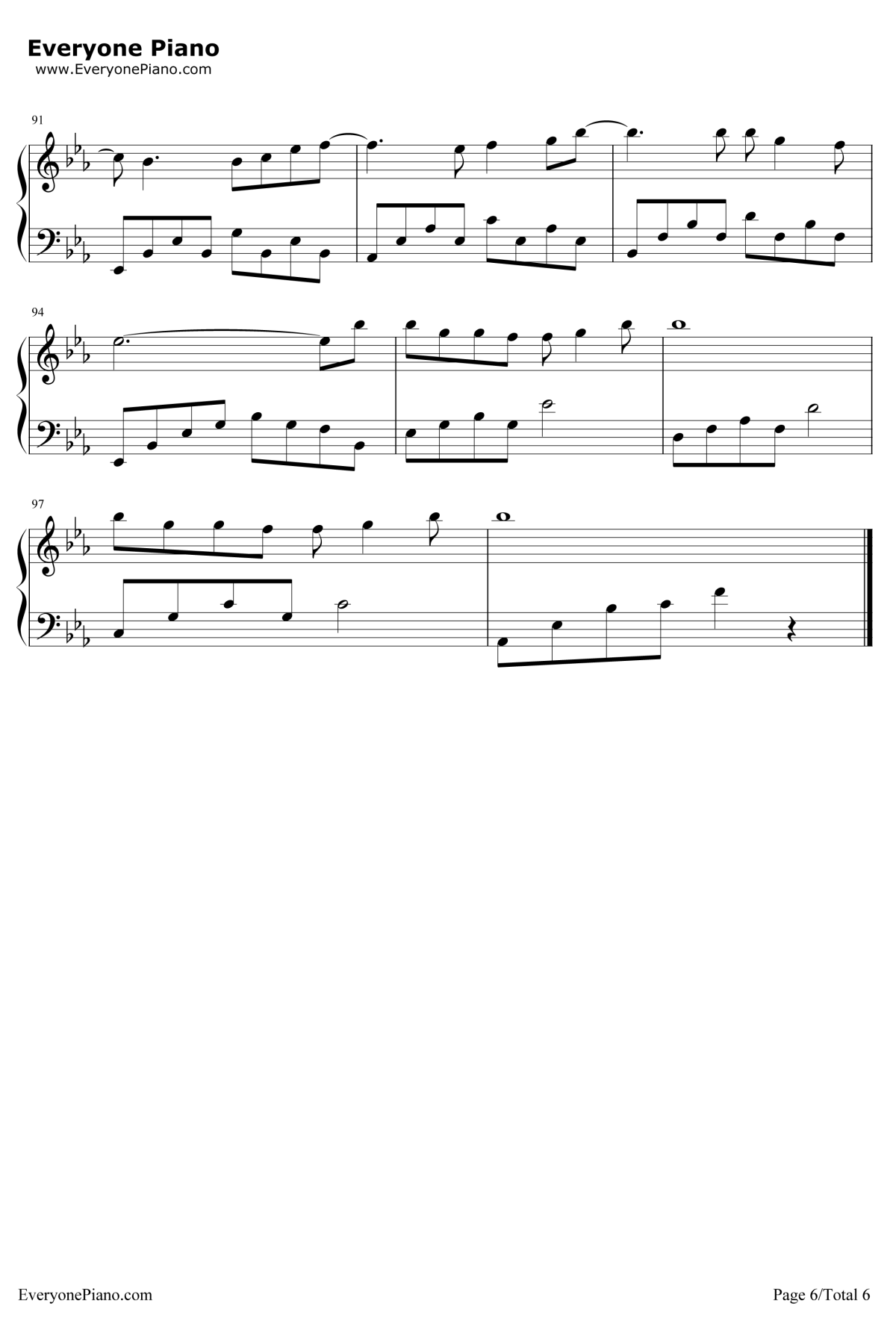 画中仙钢琴谱6-金莎