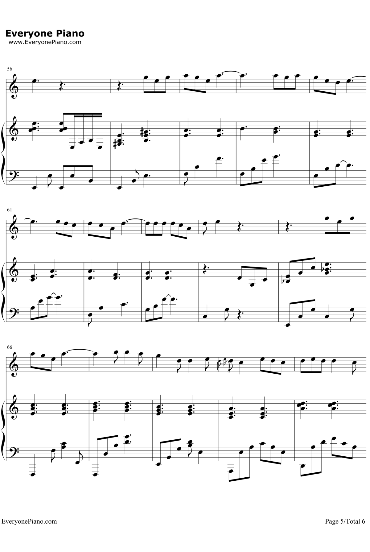 燕归巢钢琴谱5-许嵩