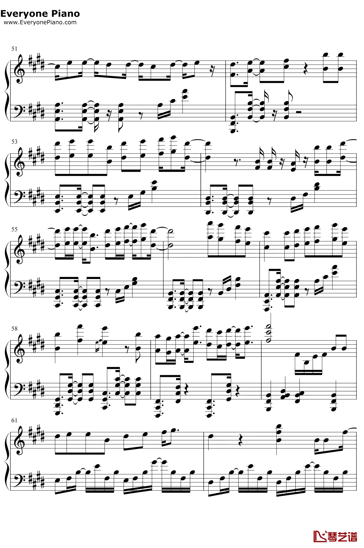 对的时间点钢琴谱6-林俊杰