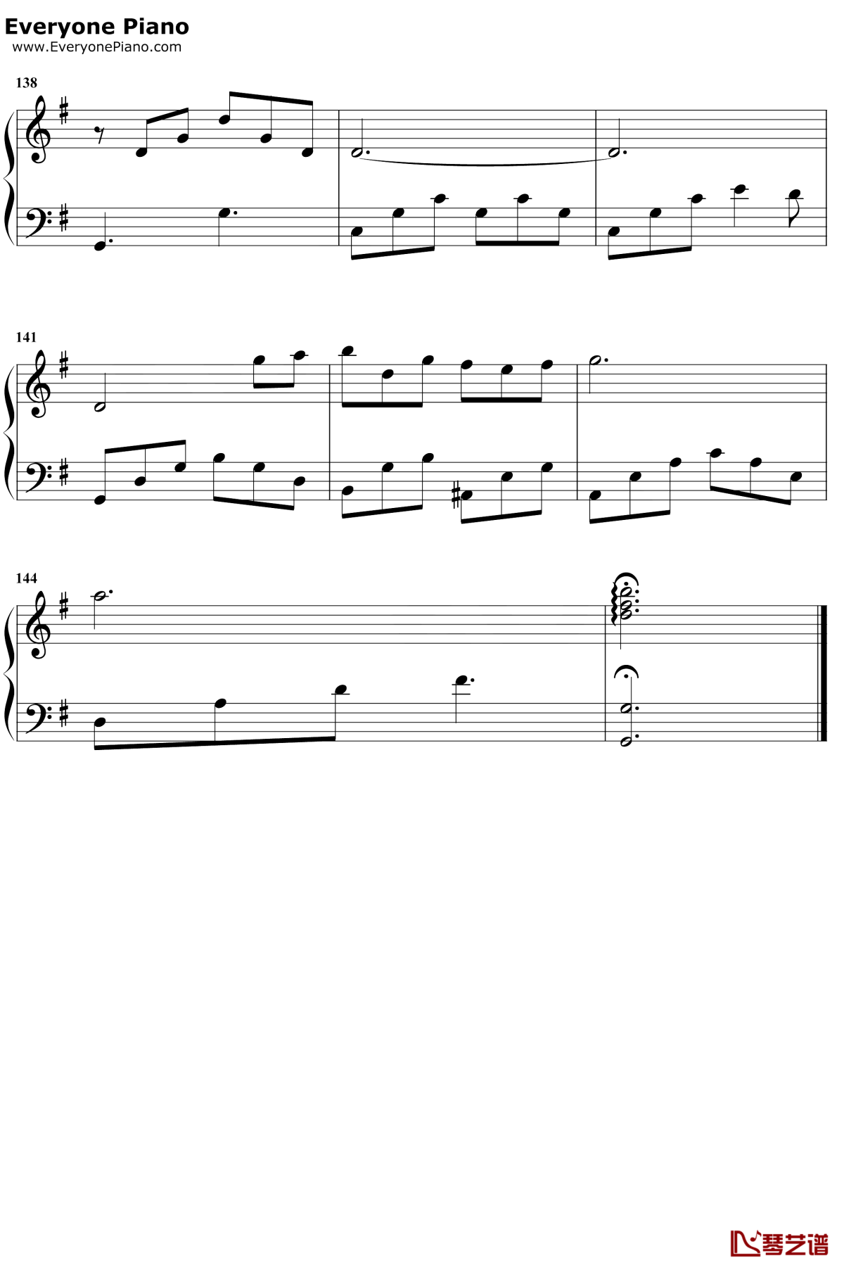 颠倒钢琴谱6-房东的猫