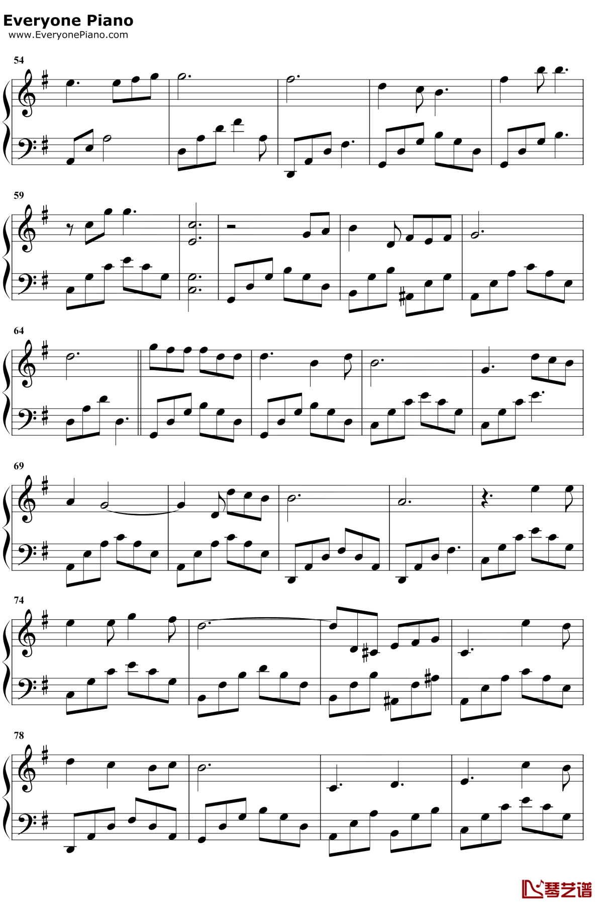 颠倒钢琴谱3-房东的猫