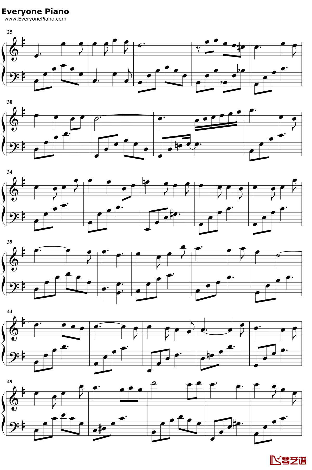 颠倒钢琴谱2-房东的猫