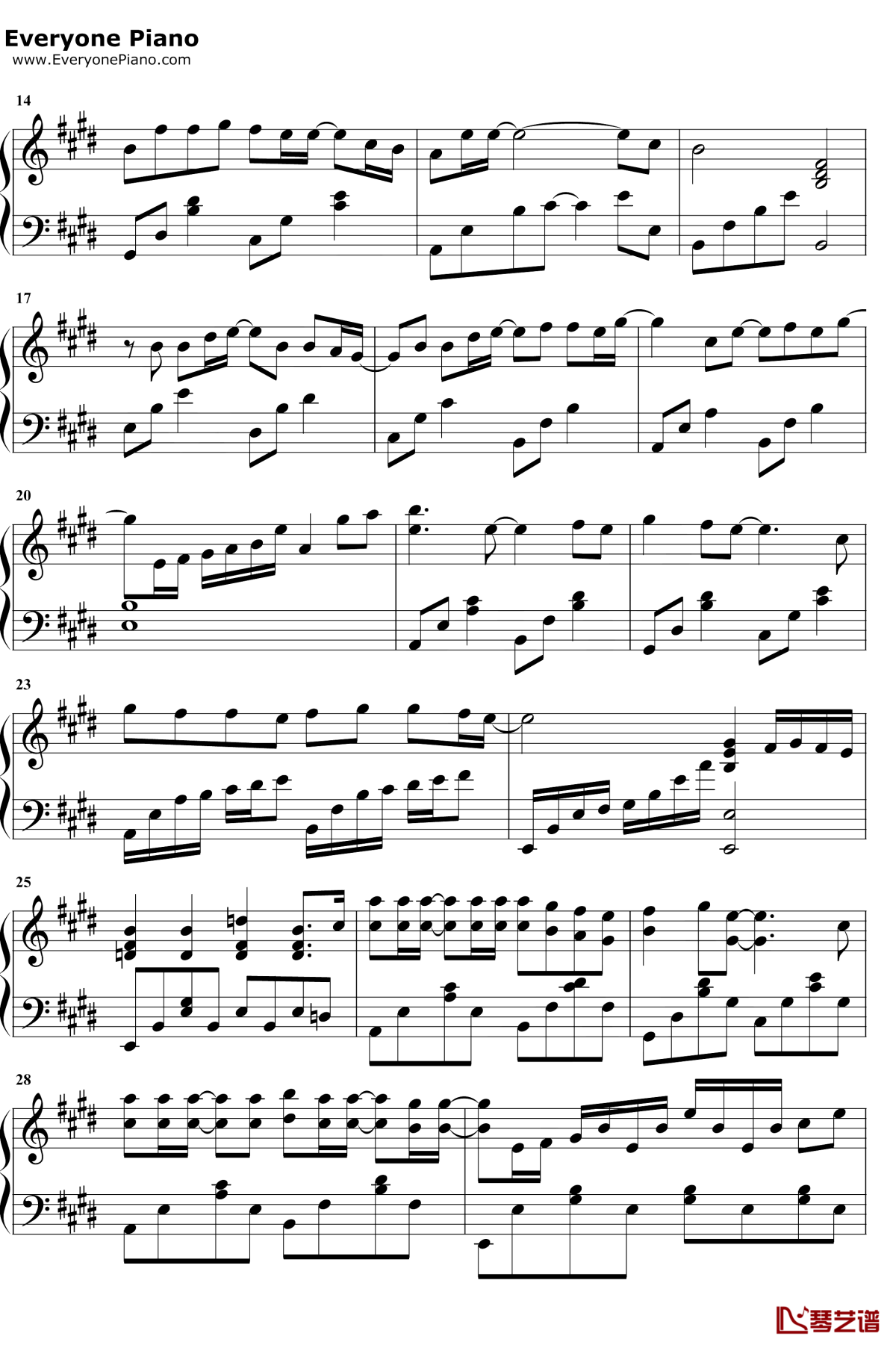 分组钢琴谱2-陈壹千