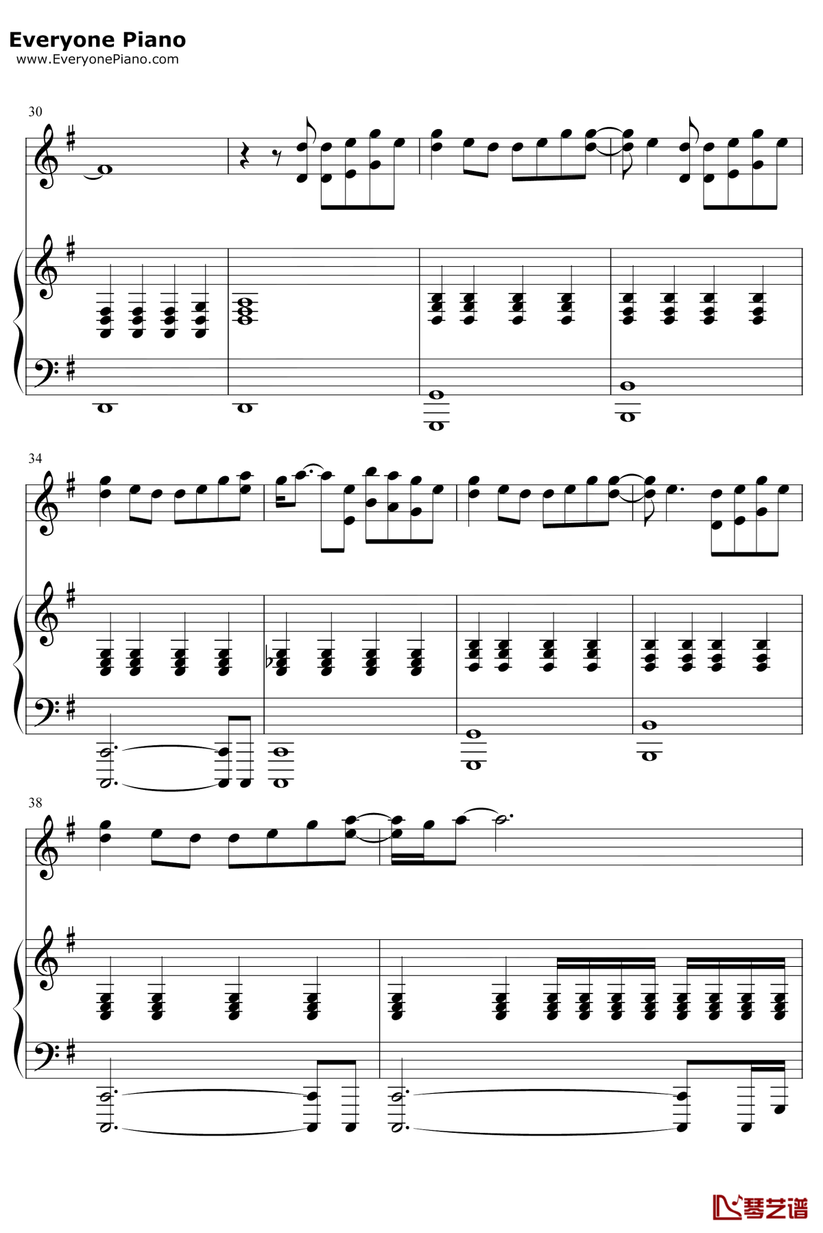 Fade钢琴谱4-Lewis-Capaldi