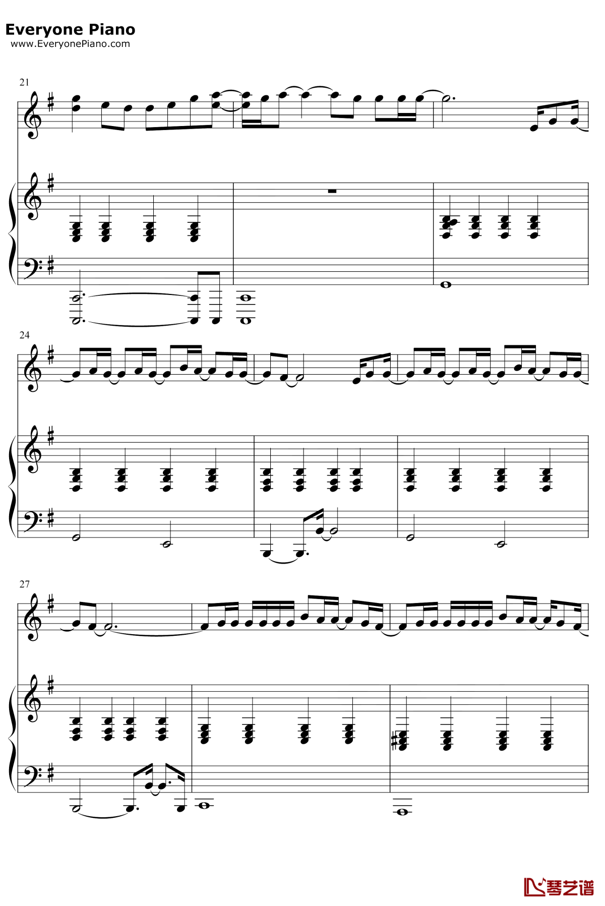 Fade钢琴谱3-Lewis-Capaldi