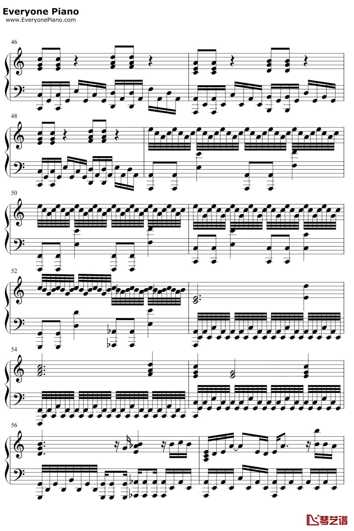 寂寞星球的玫瑰钢琴谱5-邓紫棋