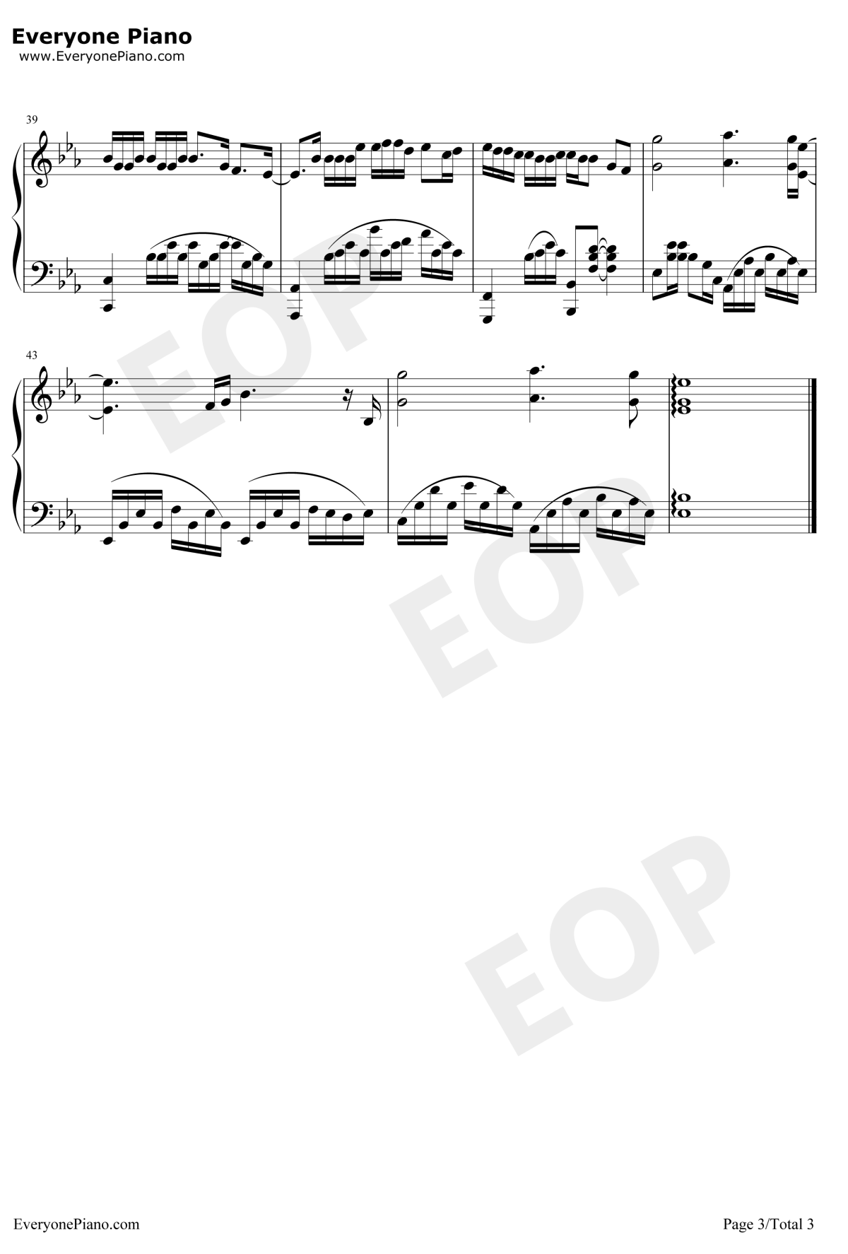 爱在西元前钢琴谱3-周杰伦