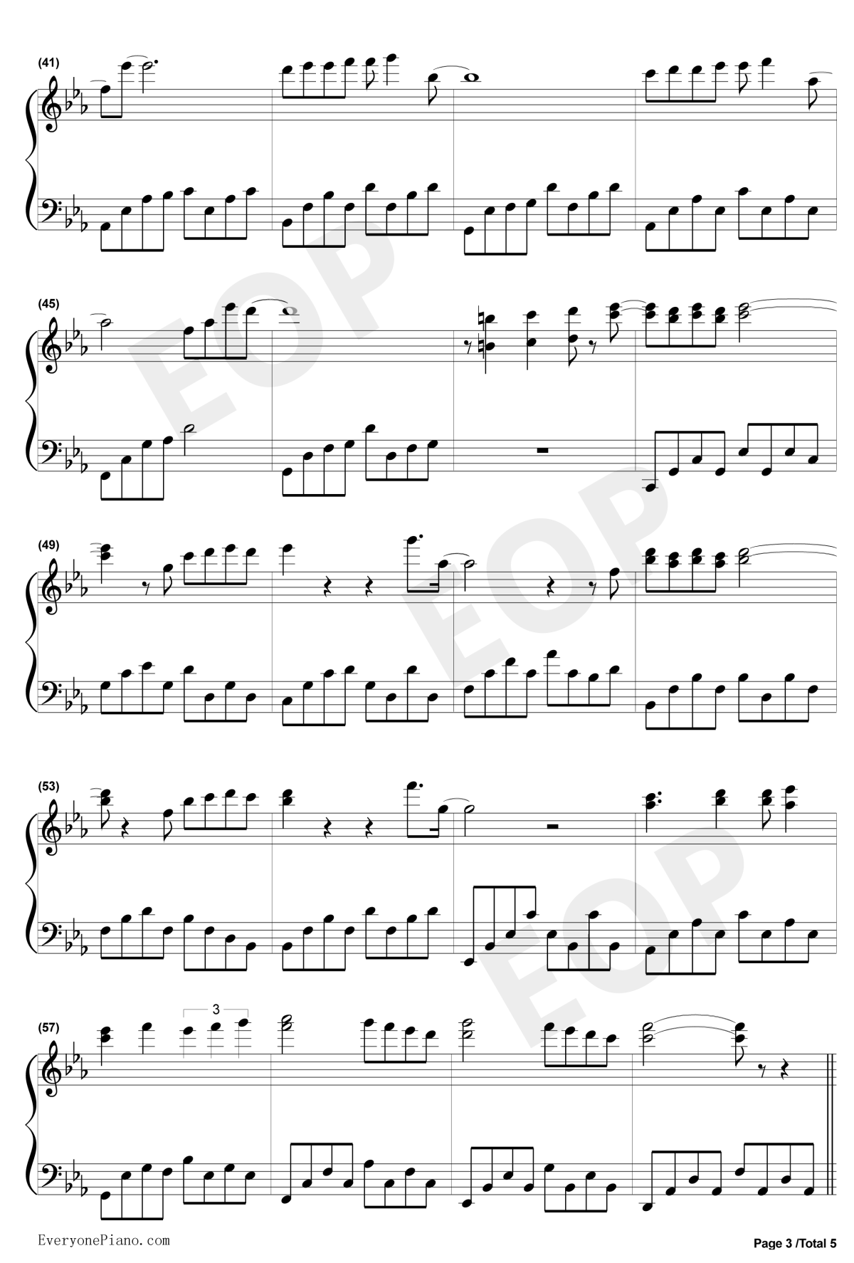 悲伤的天使钢琴谱3-伊戈尔克鲁托伊