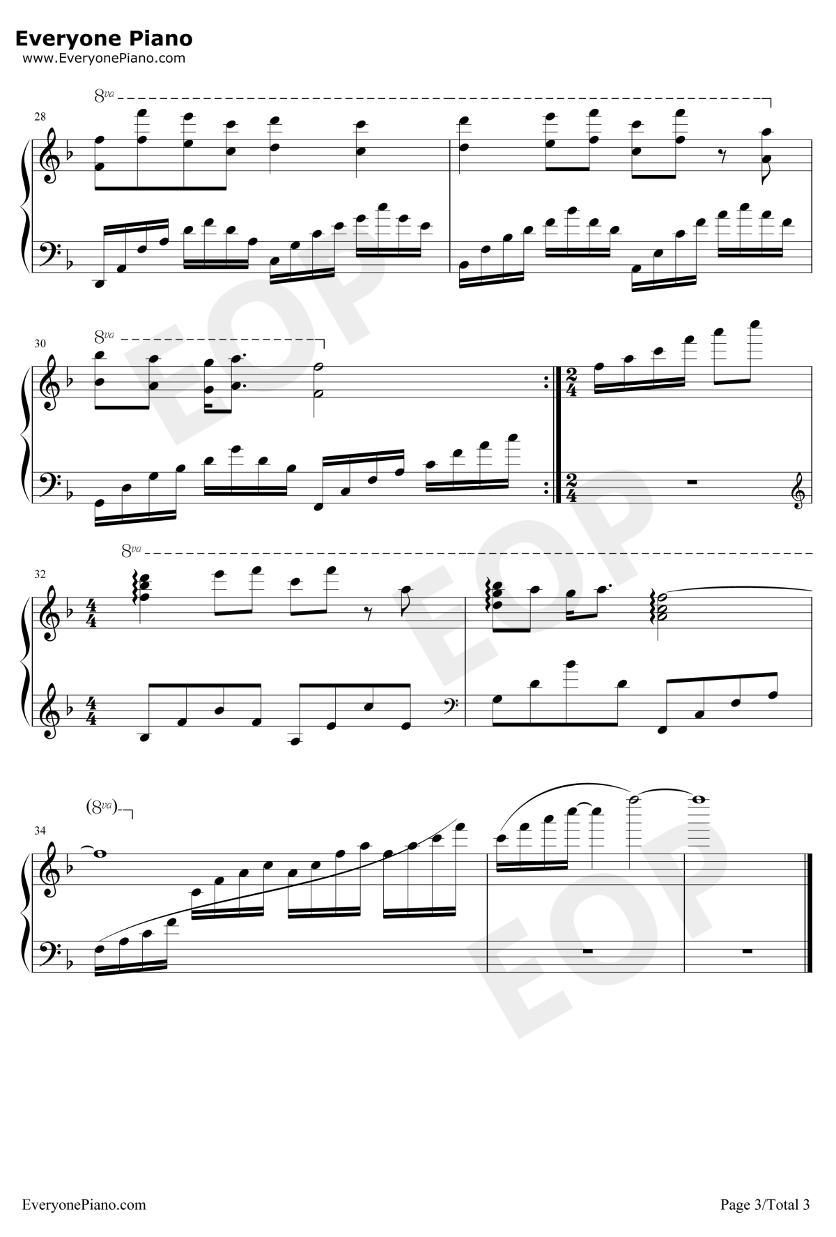 当我唱起这首歌钢琴谱3-小贱