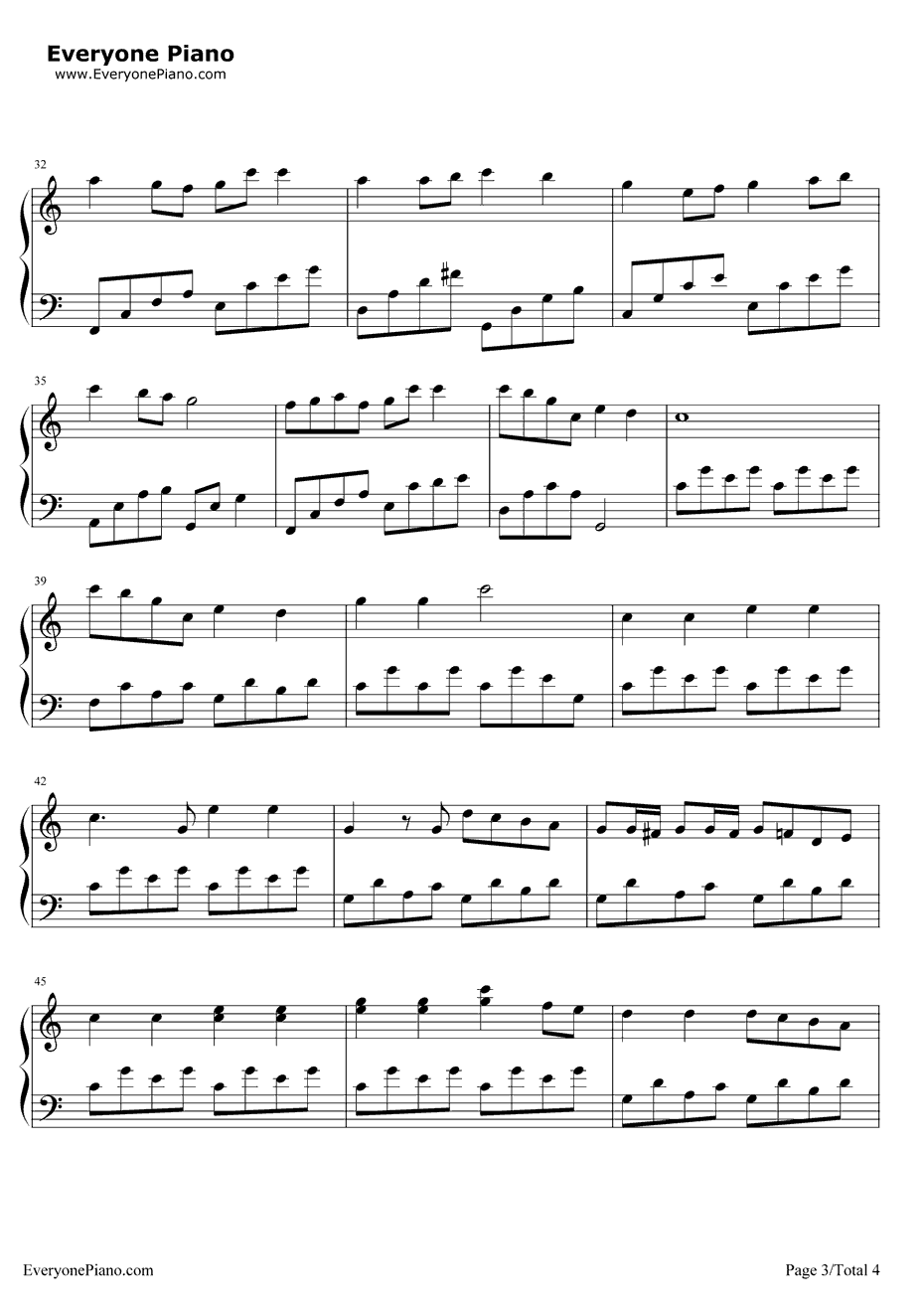 暖暖钢琴谱3-梁静茹