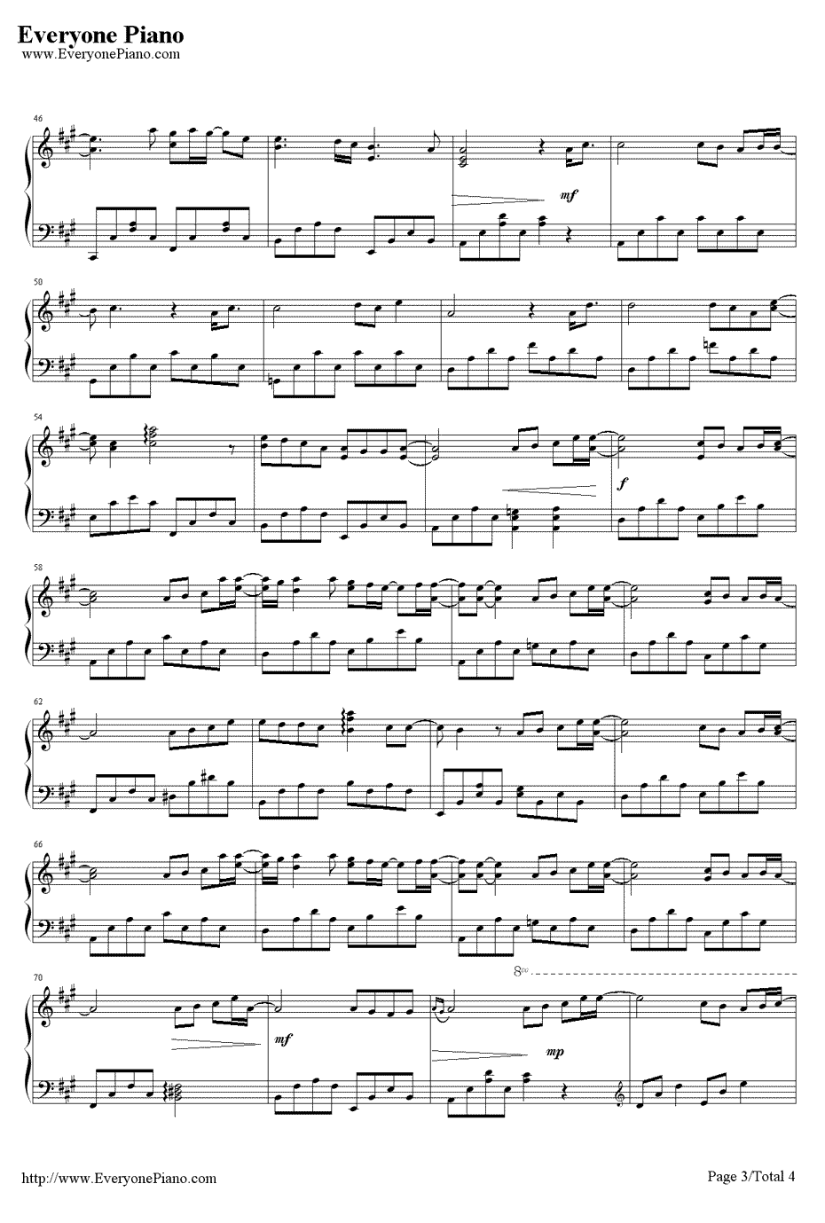 花海钢琴谱3-周杰伦