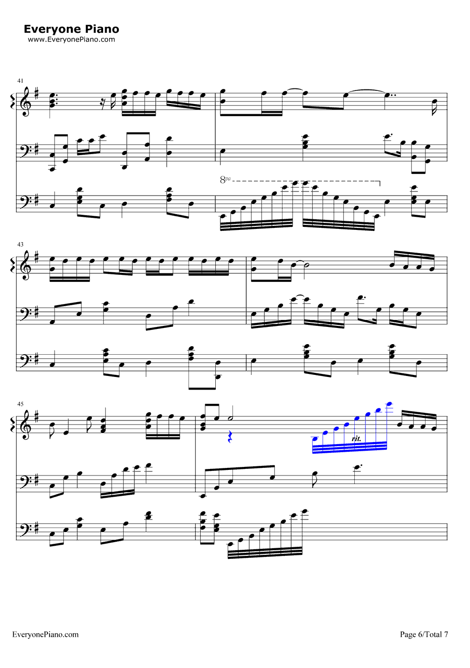 信仰钢琴谱6-张信哲