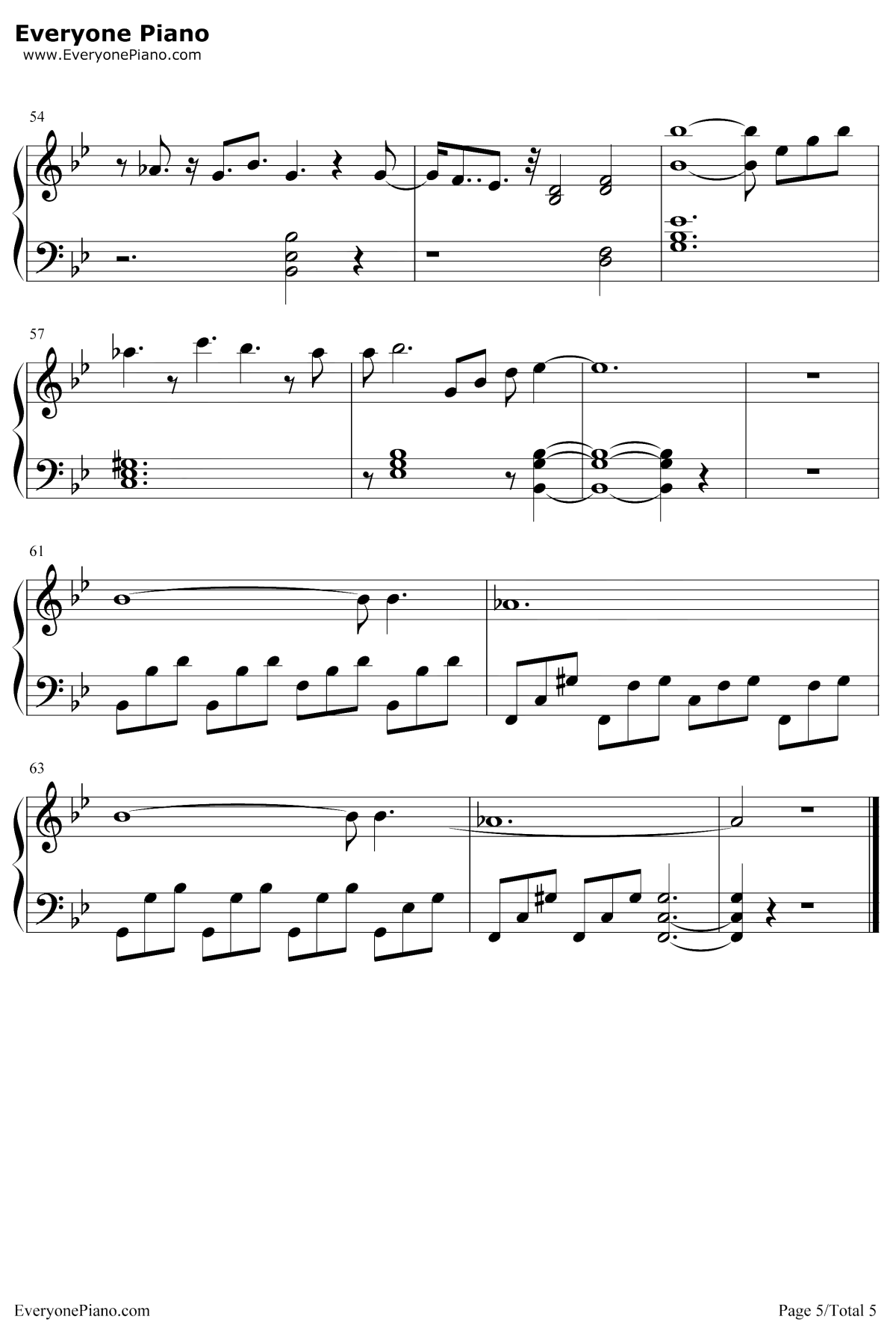 巨鹿钢琴谱5-华晨宇