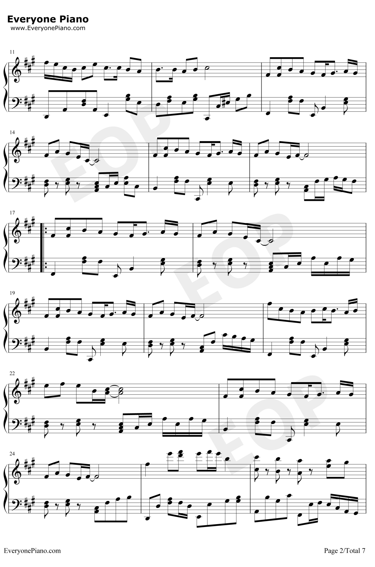 琵琶行钢琴谱2-奇然