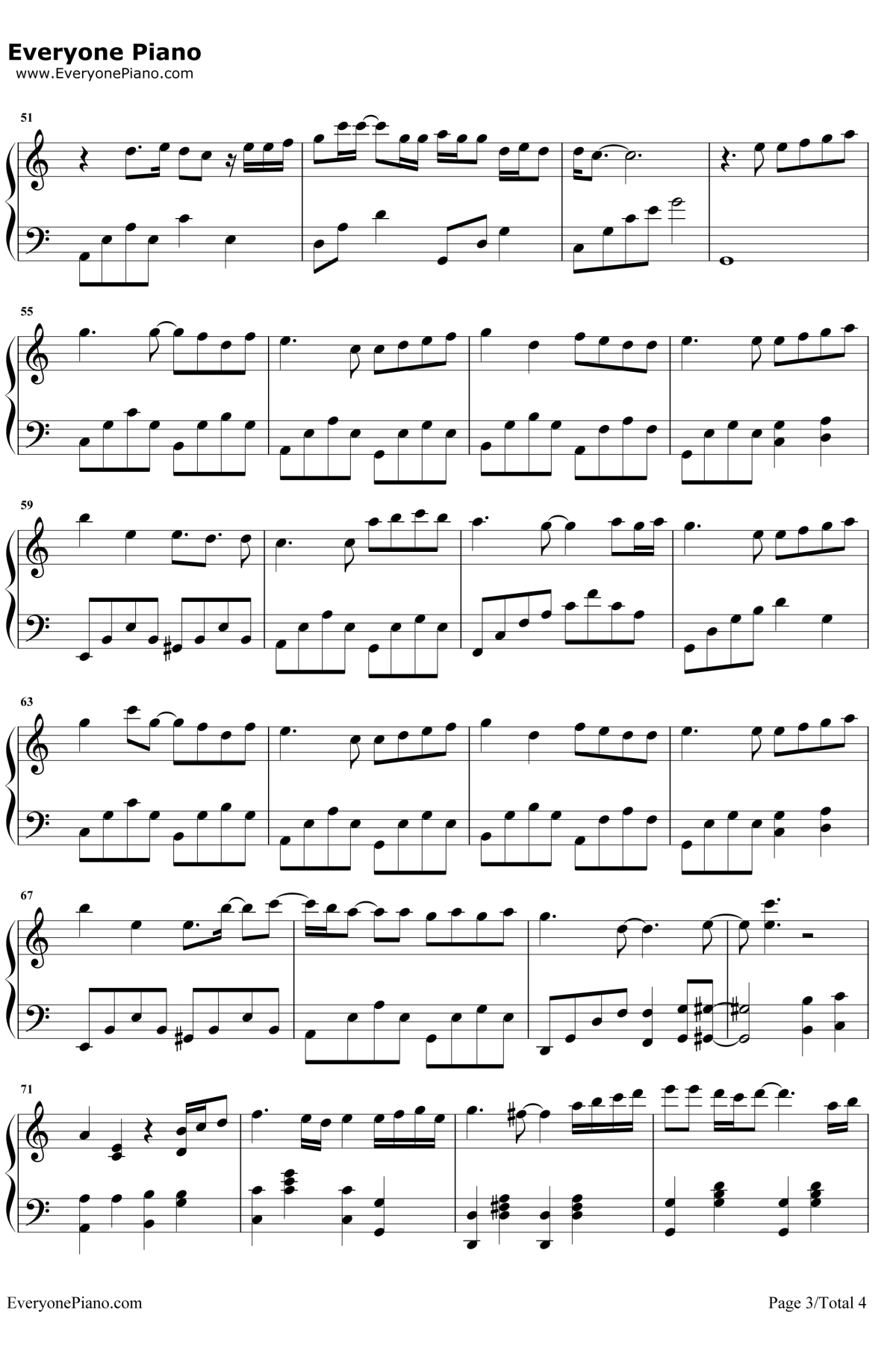 成全钢琴谱3-林宥嘉