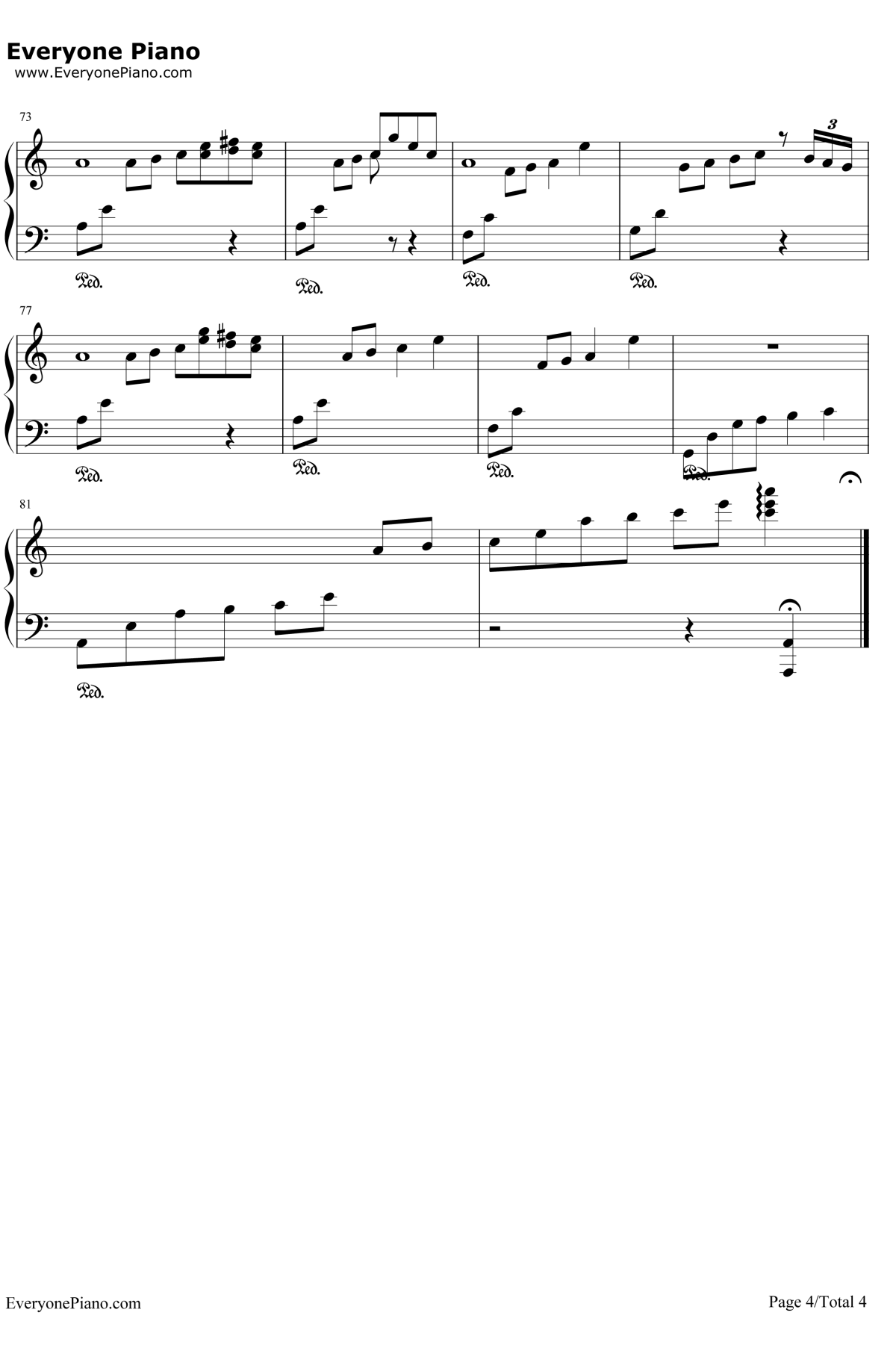 江南钢琴谱4-林俊杰